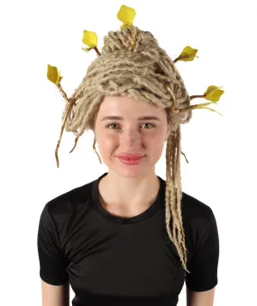 HPO Adult Unisex Greek Mythology Modern Medusa Snake Wig, Multiple Color Options