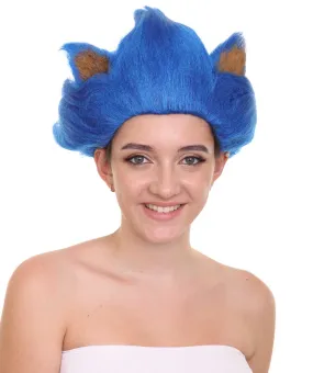 HPO Adult Women's Spiked Multiple Color Cosplay Hedgehog Wig with Ears  - Capless Cap Design