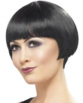 1920s Flapper Bob Black Wig