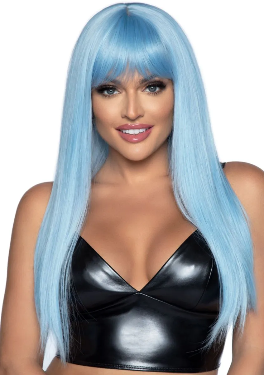 24 Inch Long Straight Bang Wig