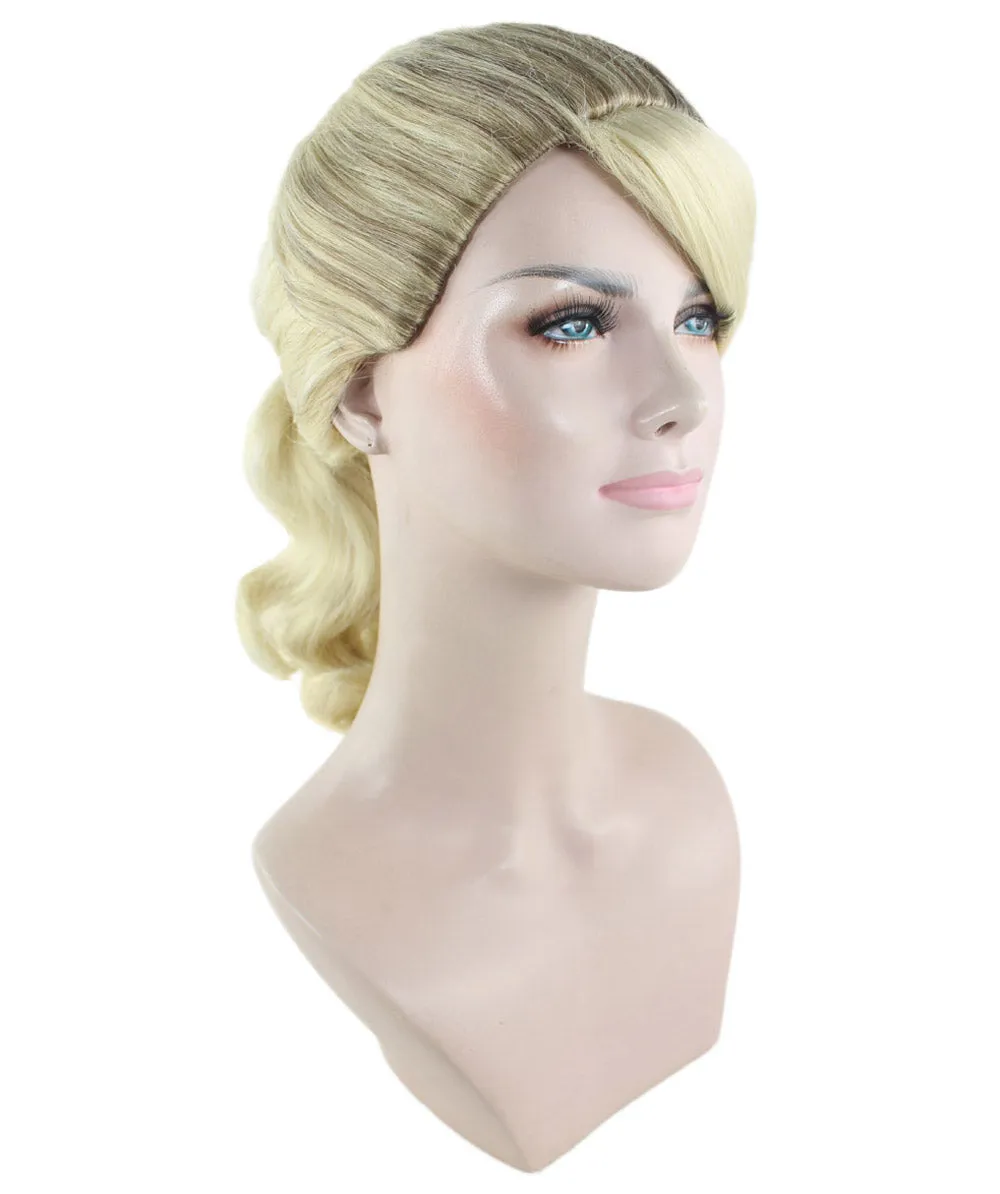 50's Up Do Womens Wig | Blonde Vintage Wig | Premium Breathable Capless Cap