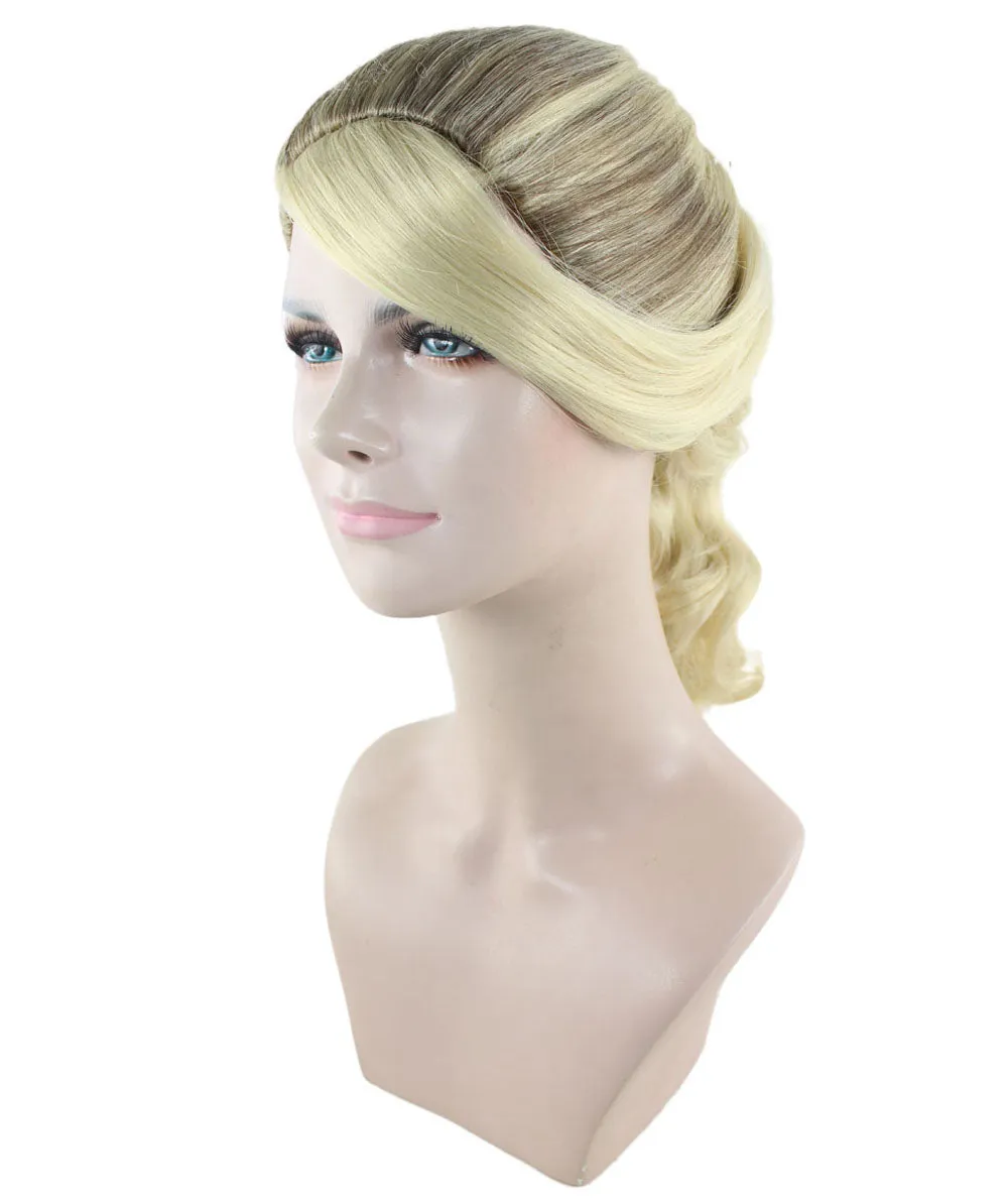 50's Up Do Womens Wig | Blonde Vintage Wig | Premium Breathable Capless Cap