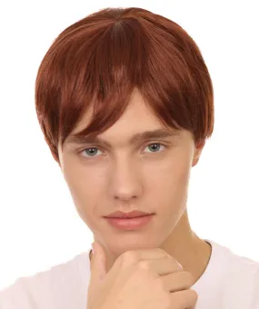 60's Mod Shag Men's Wig | Brown Vintage Wig | Premium Breathable Capless Cap