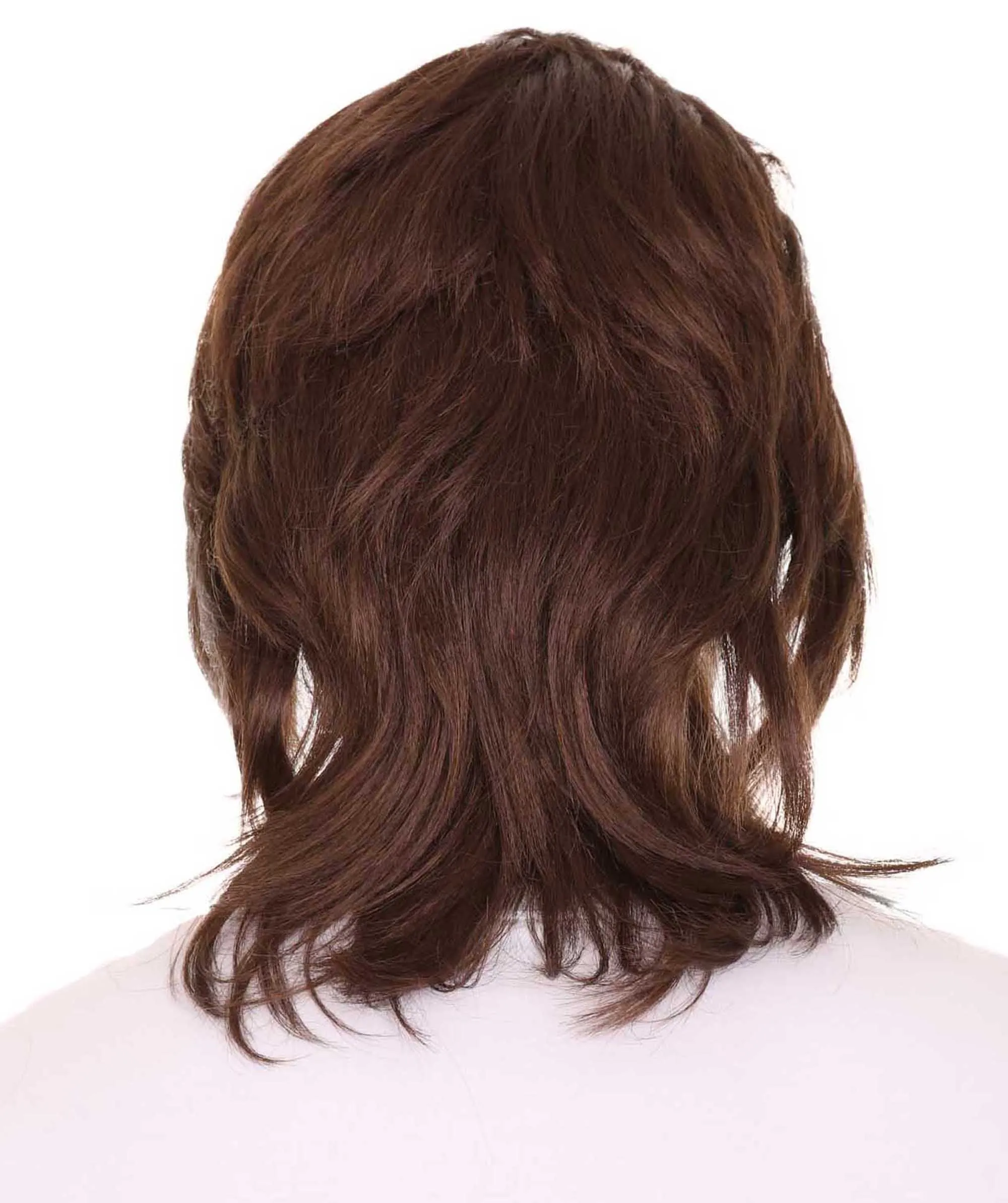 80's Mullet Wig | Brown Retro Wigs | Premium Breathable Capless Cap