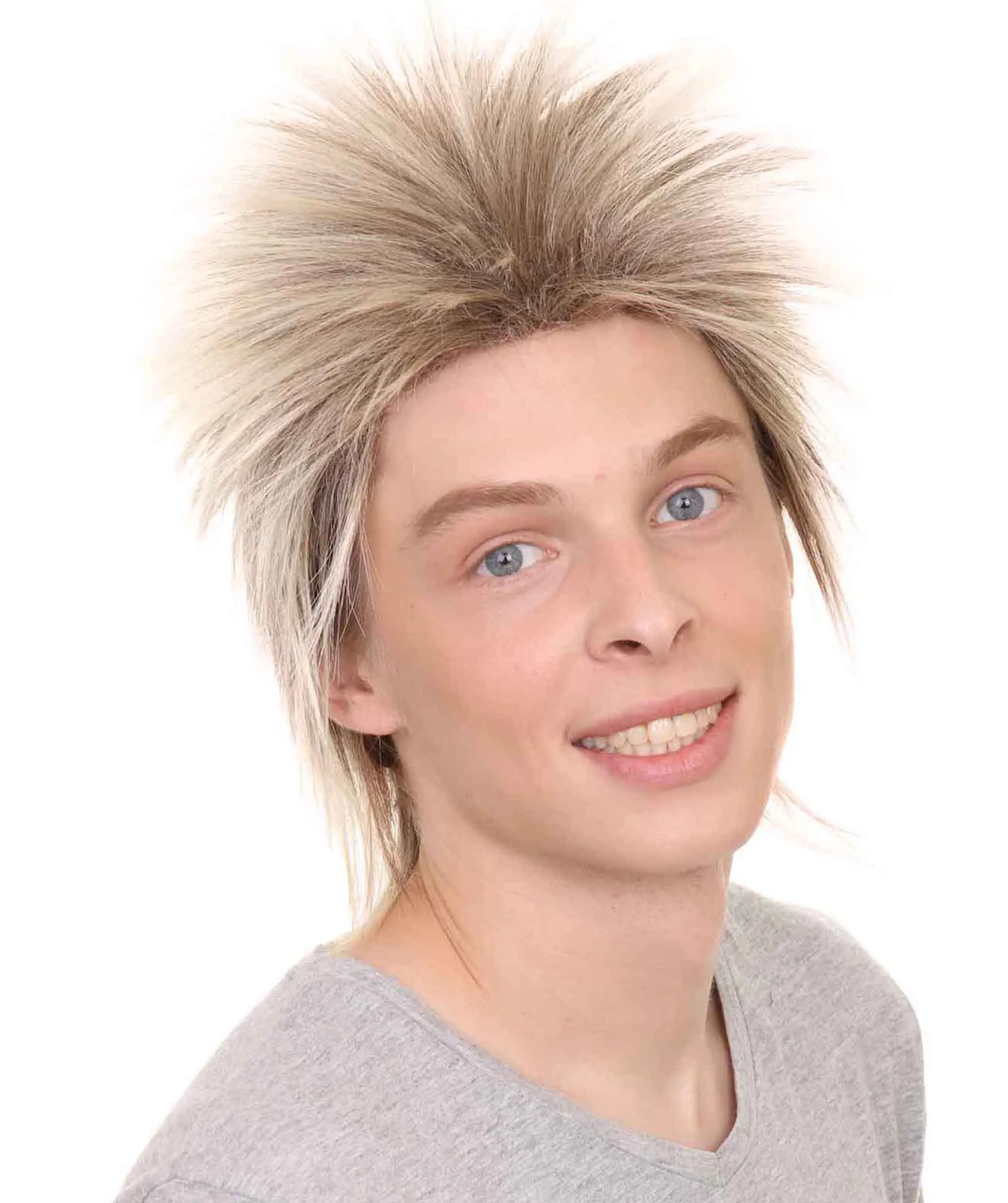 80's Punk Rocker | Blonde Halloween Wig | Premium Breathable Capless Cap