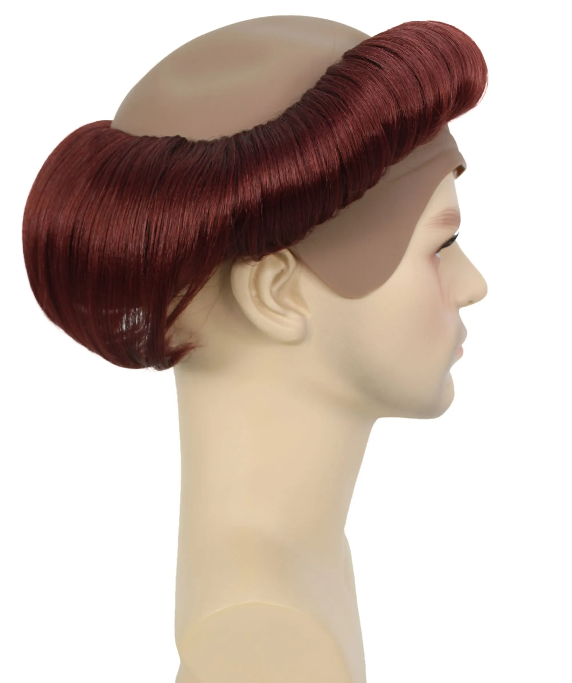 Adult Men's Brown Bald Wig | Perfect for Halloween | Bald Cap Design | Synthetic Fiber