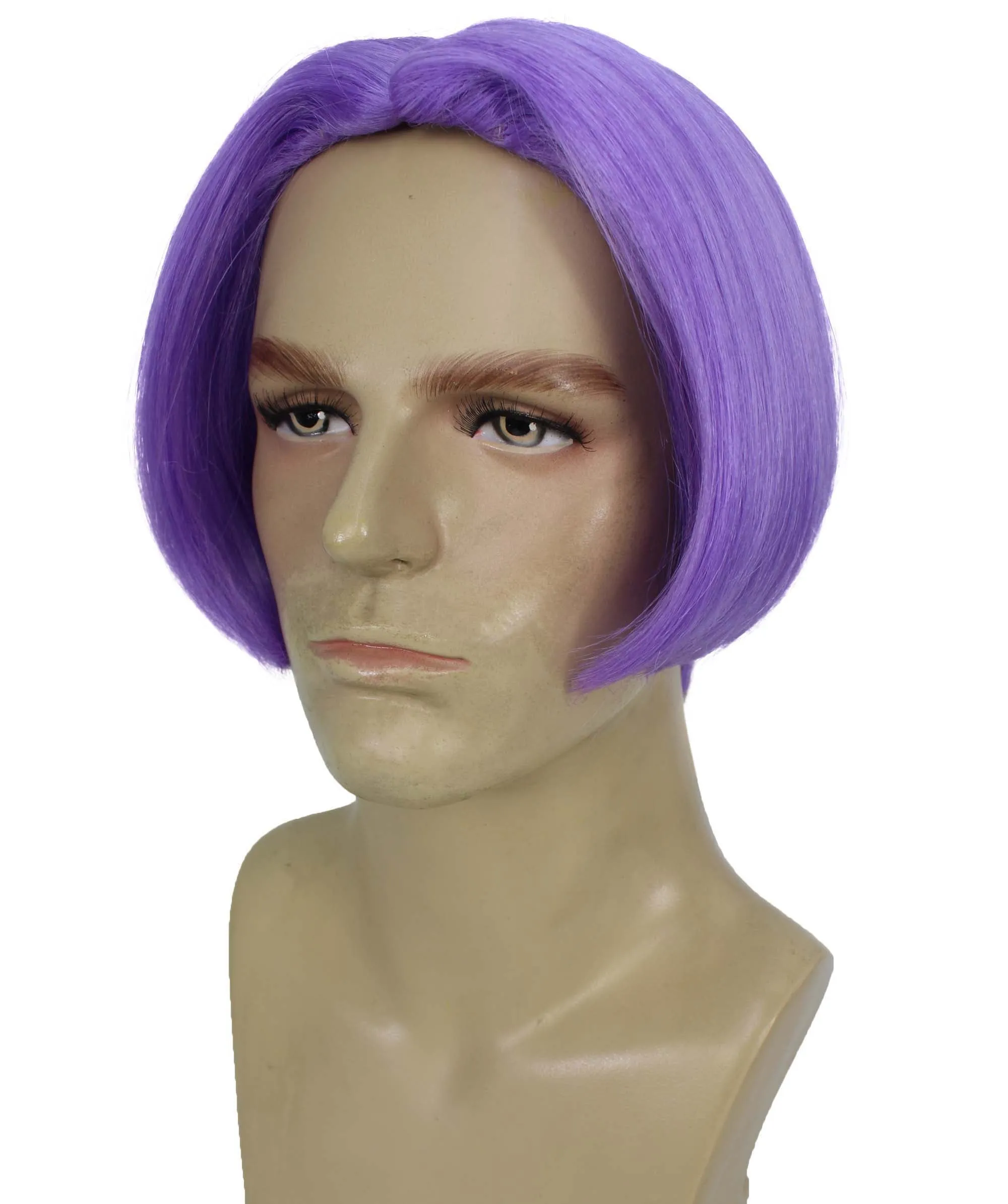 Adult Men’s Dragon Lavender Middle-Parted Anime Cosplay Wig, Best for Halloween, Flame-retardant Synthetic Fiber