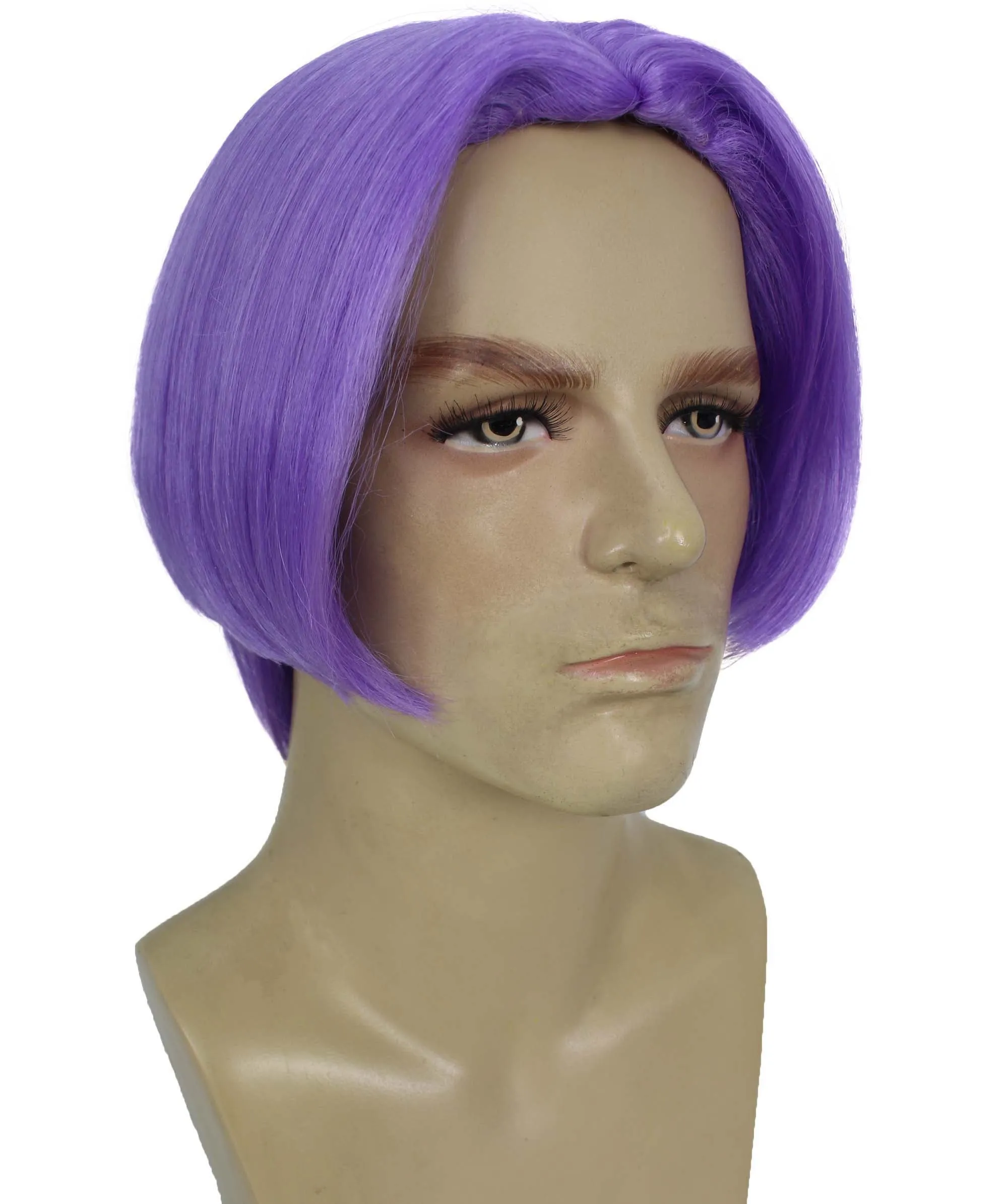 Adult Men’s Dragon Lavender Middle-Parted Anime Cosplay Wig, Best for Halloween, Flame-retardant Synthetic Fiber