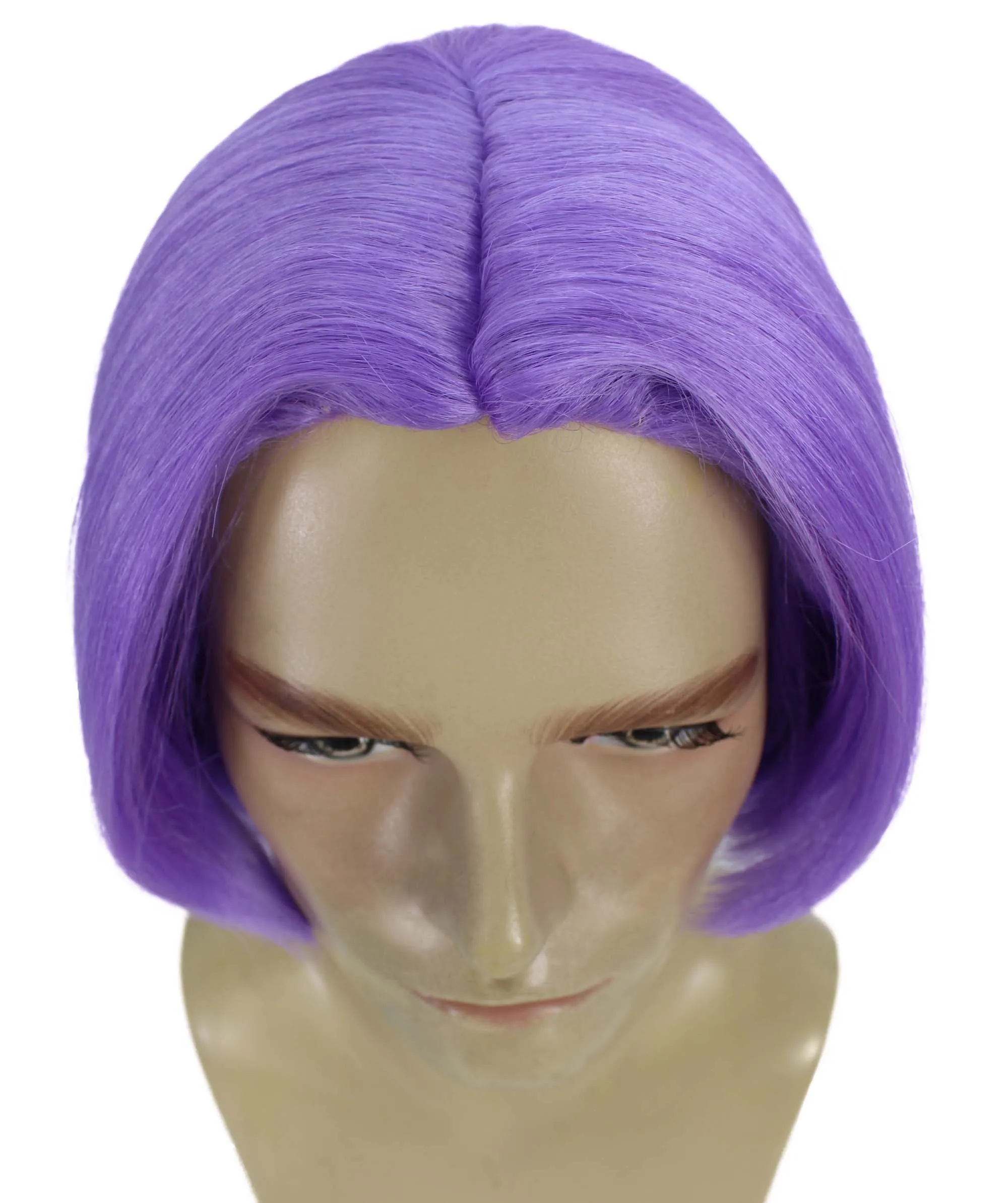 Adult Men’s Dragon Lavender Middle-Parted Anime Cosplay Wig, Best for Halloween, Flame-retardant Synthetic Fiber