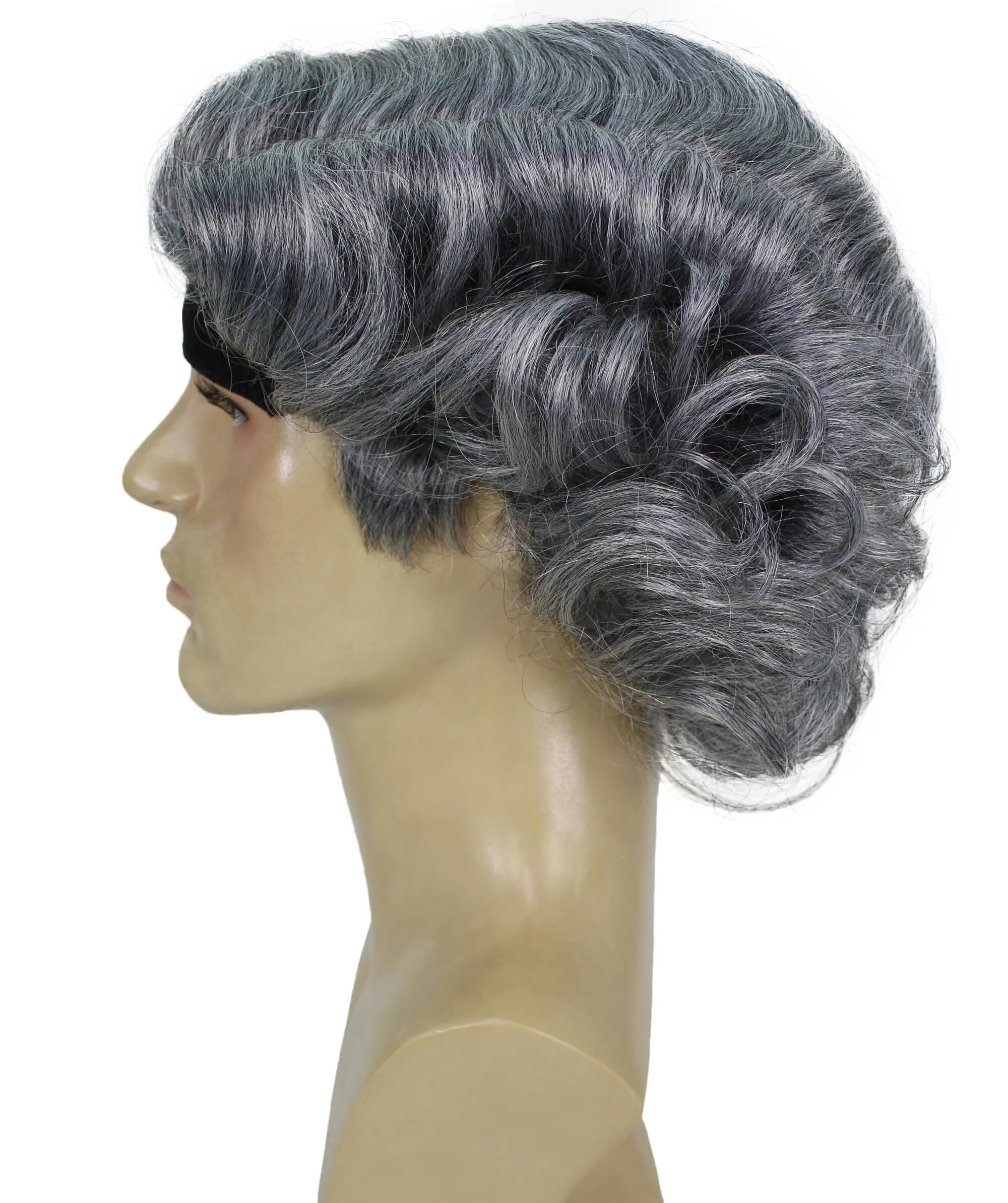 Adult Men's Mayor Christmas Grey Wig | Perfect for Halloween | Synthetic Fiber | Perfect for Halloween