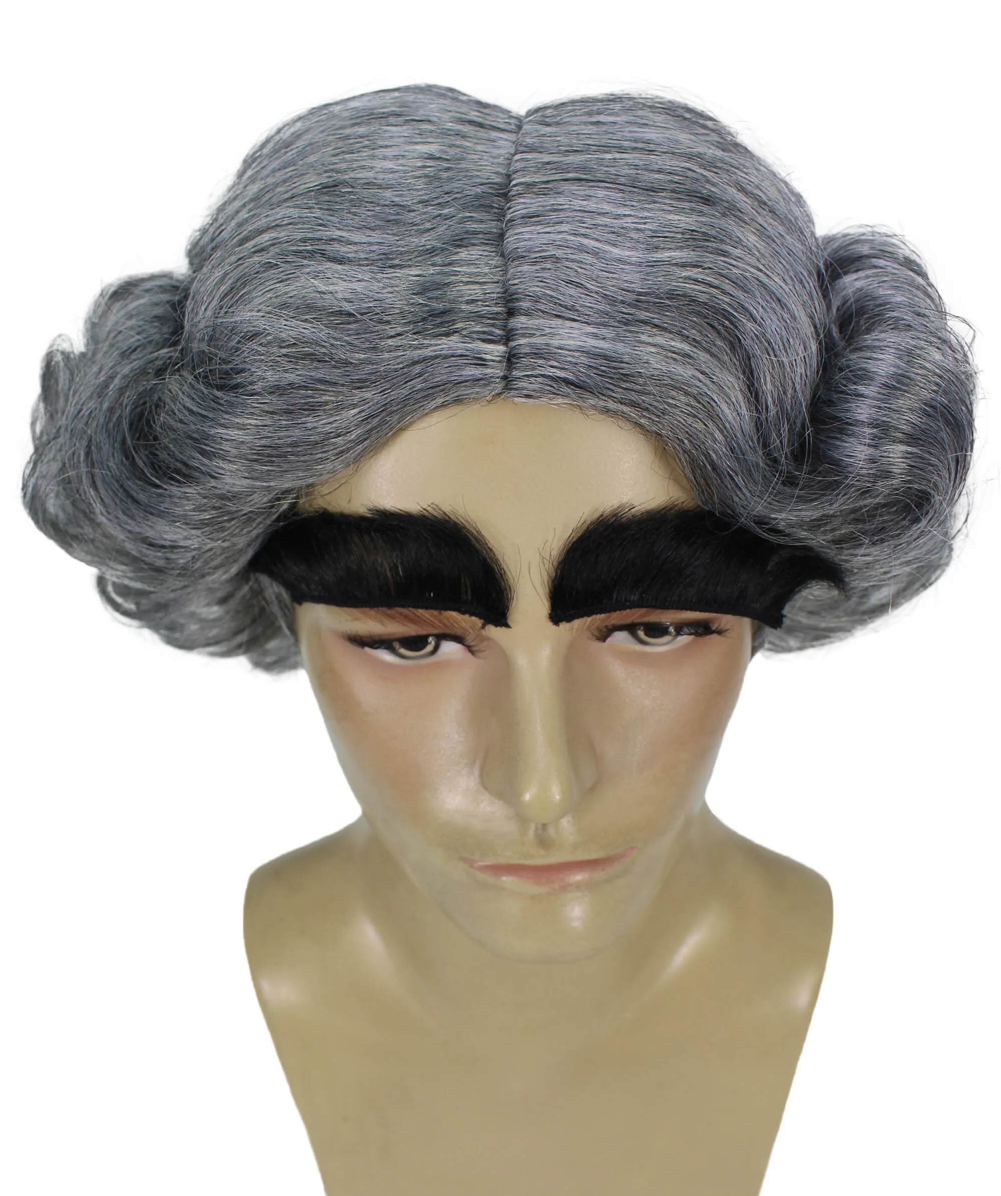 Adult Men's Mayor Christmas Grey Wig | Perfect for Halloween | Synthetic Fiber | Perfect for Halloween