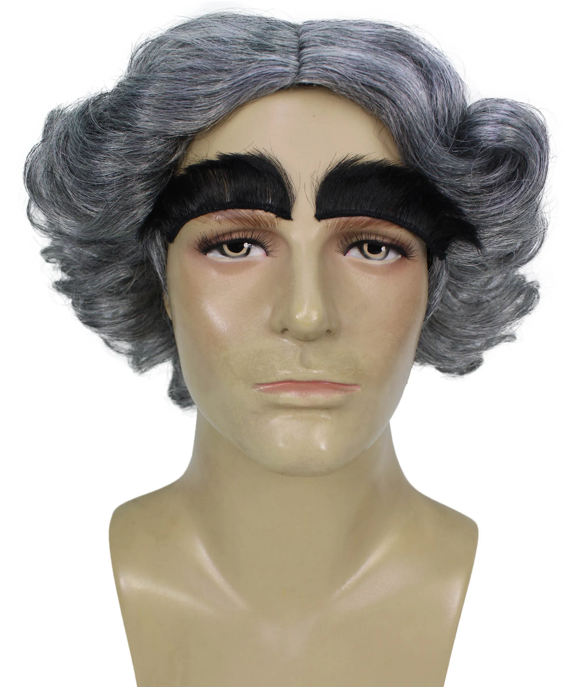 Adult Men's Mayor Christmas Grey Wig | Perfect for Halloween | Synthetic Fiber | Perfect for Halloween