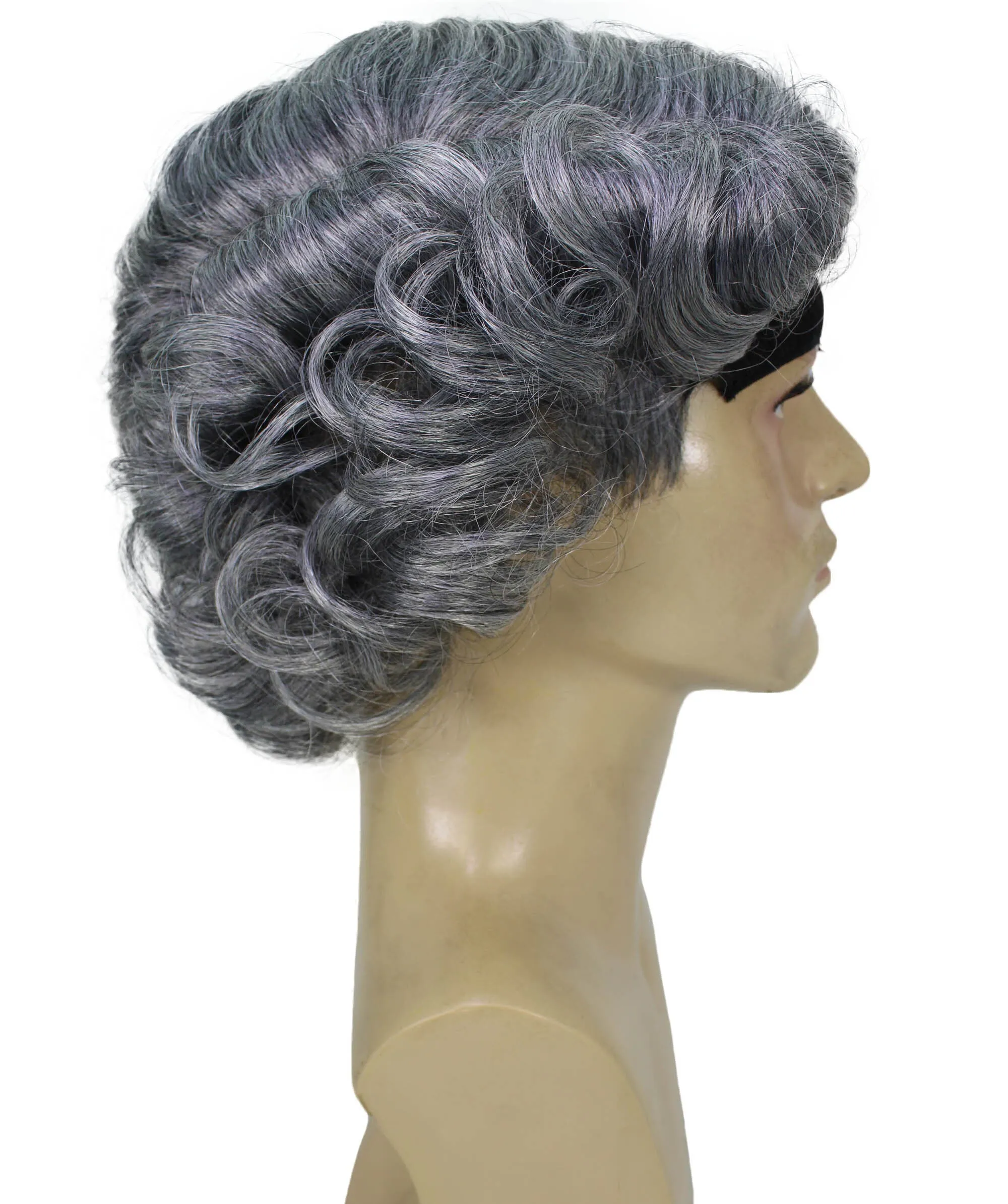 Adult Men's Mayor Christmas Grey Wig | Perfect for Halloween | Synthetic Fiber | Perfect for Halloween