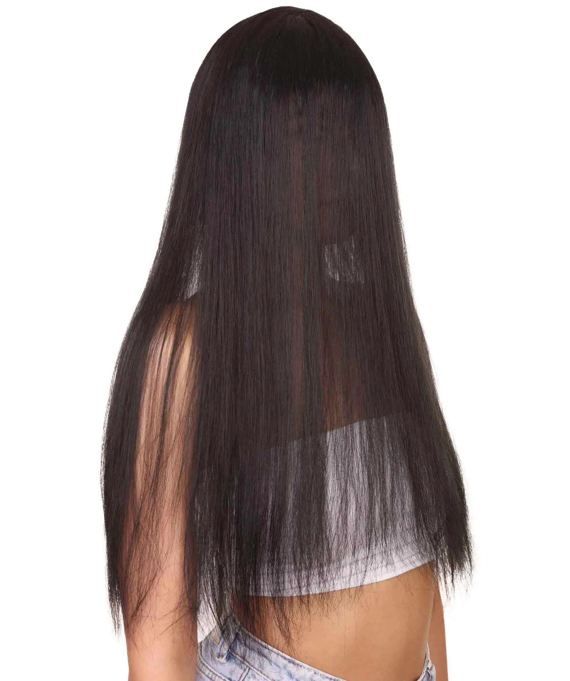 Adult Women's 25" Inch Extra Long Length Halloween Sinister Ghostly Curse Wig, Synthetic Soft Fiber Hair, Perfect for your next Evil Event or Haunted Party! , HPO