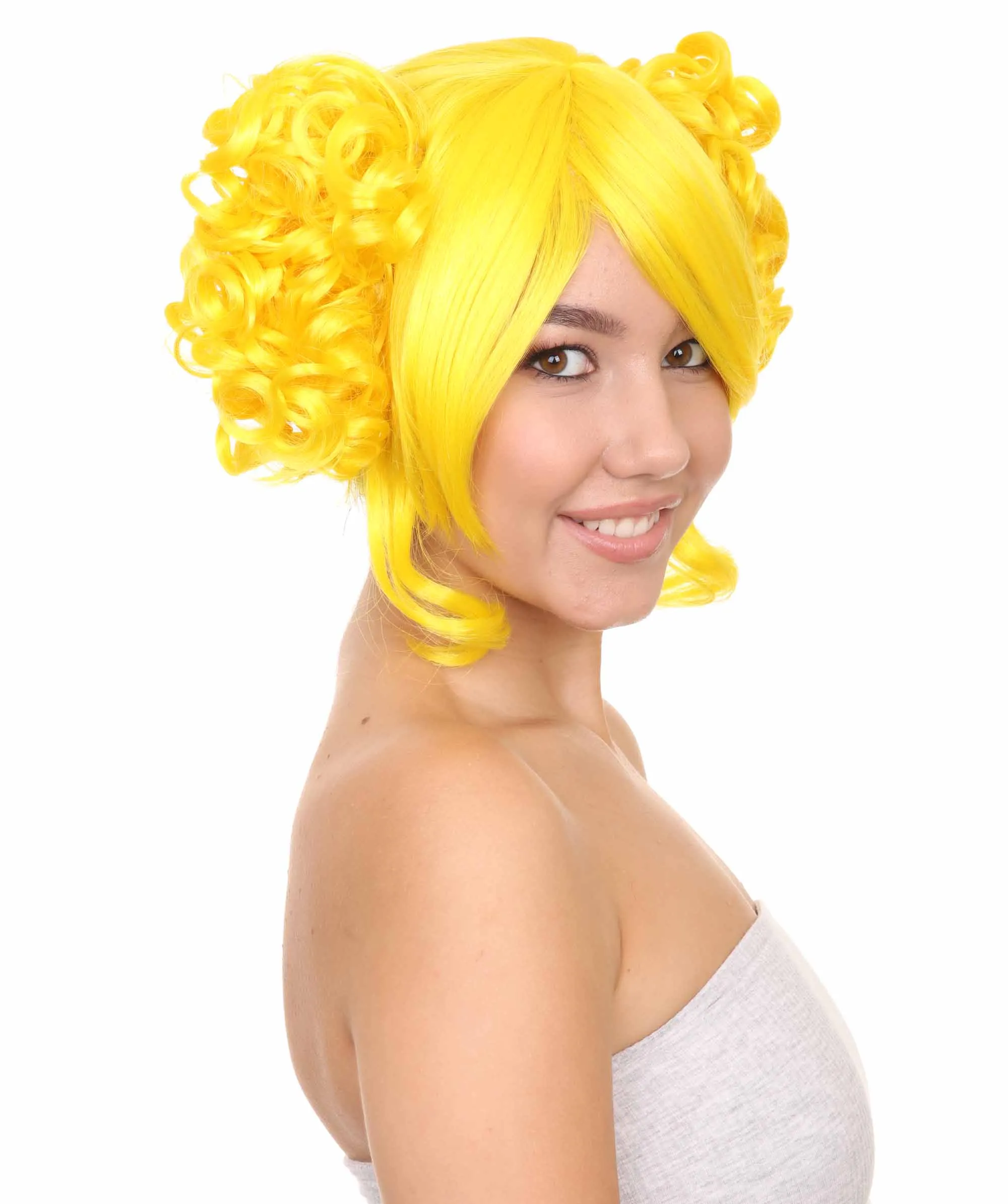 Adult Women's Candy Costume Wig Collection , Party Character CosplayHalloween Wig , Premium Breathable Capless Cap , HPO