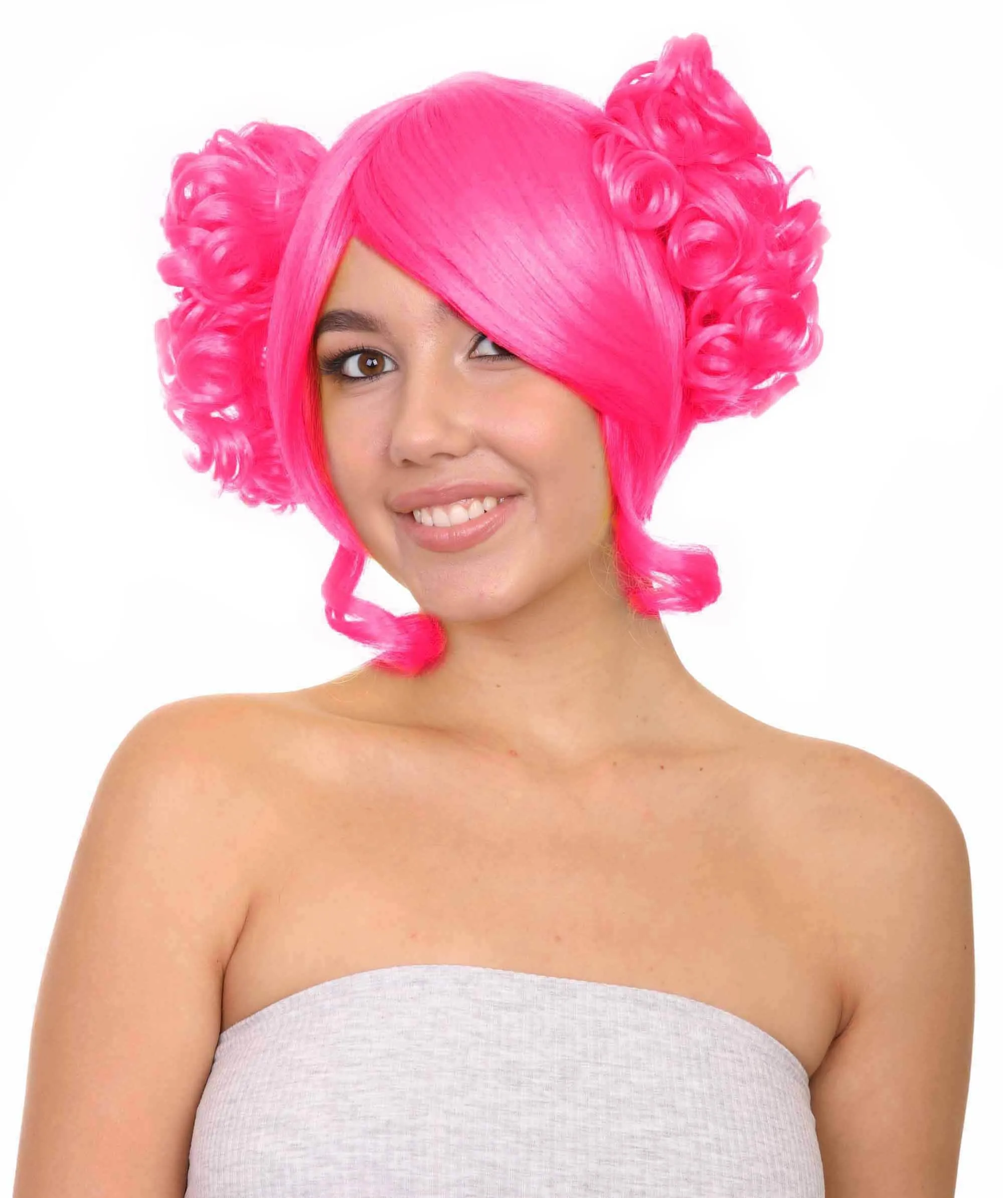 Adult Women's Candy Costume Wig Collection , Party Character CosplayHalloween Wig , Premium Breathable Capless Cap , HPO