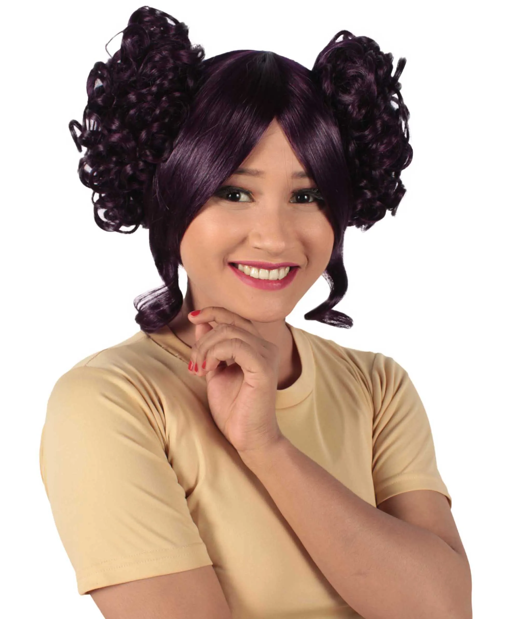 Adult Women's Candy Costume Wig Collection , Party Character CosplayHalloween Wig , Premium Breathable Capless Cap , HPO