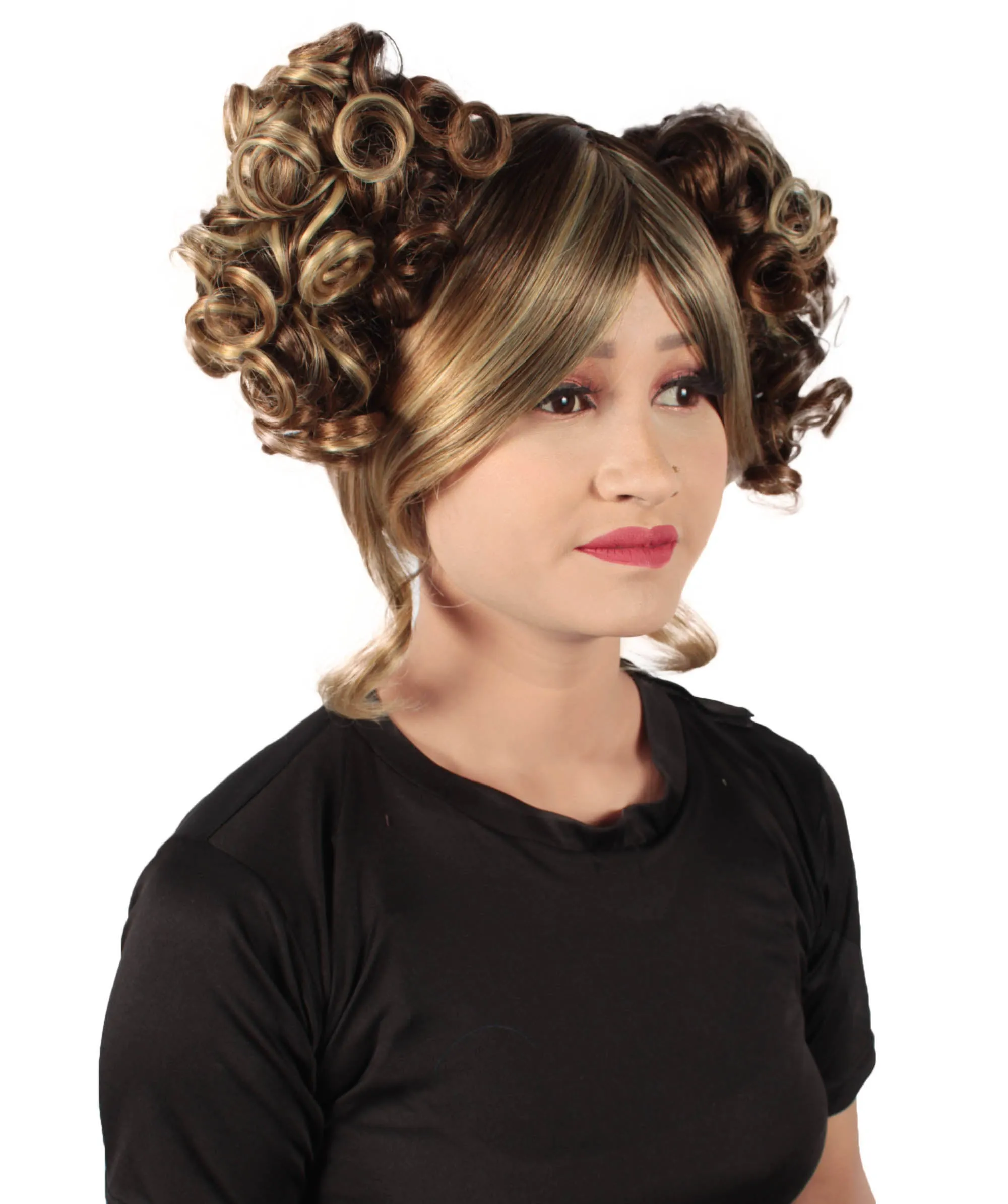 Adult Women's Candy Costume Wig Collection , Party Character CosplayHalloween Wig , Premium Breathable Capless Cap , HPO