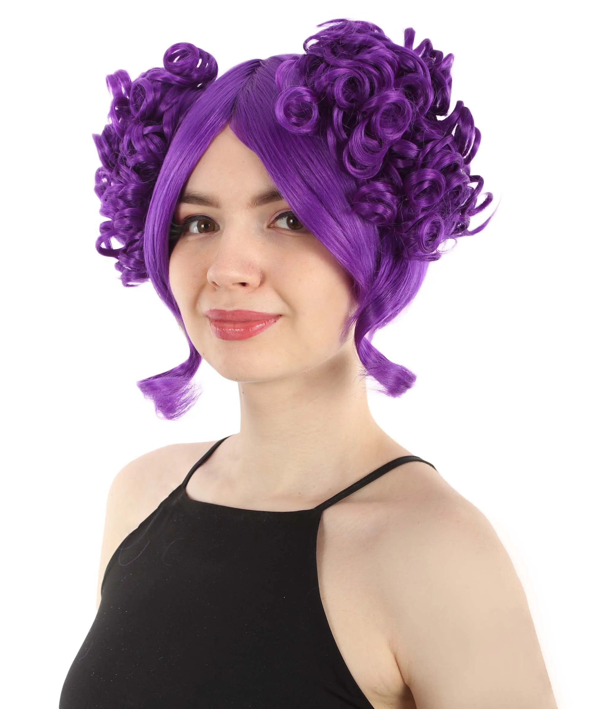 Adult Women's Candy Costume Wig Collection , Party Character CosplayHalloween Wig , Premium Breathable Capless Cap , HPO