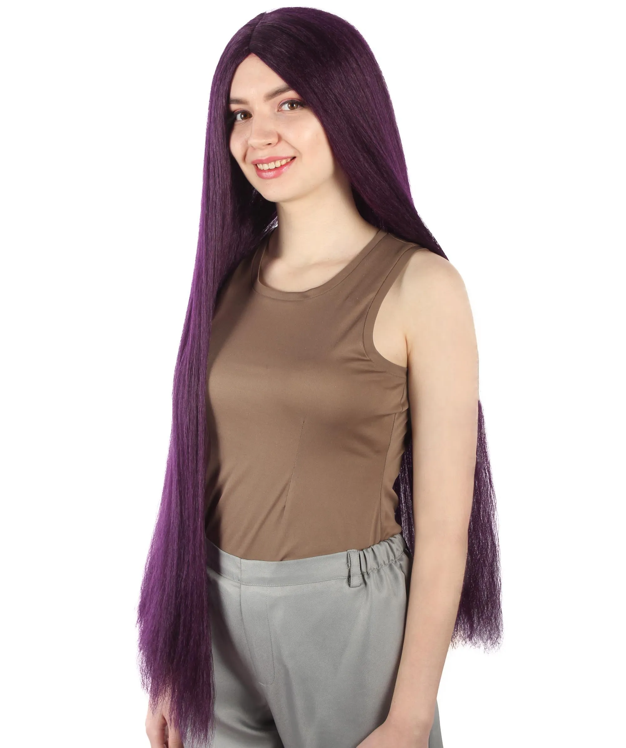 Adult Women's Extra Long Length 36" Inch No Bangs Cosplay Costume Hair Wig | HPO