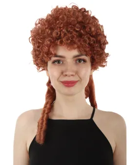 Adult Women's Natural Red Victorian Wig for next Ball and English Party