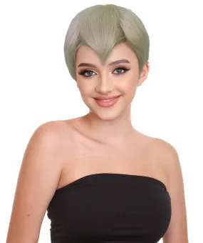 Adult Women's Video Game Movie Character Pixie Short Straight Blonde Wigs | Cosplay Wig | Flame-retardant Synthetic Fiber