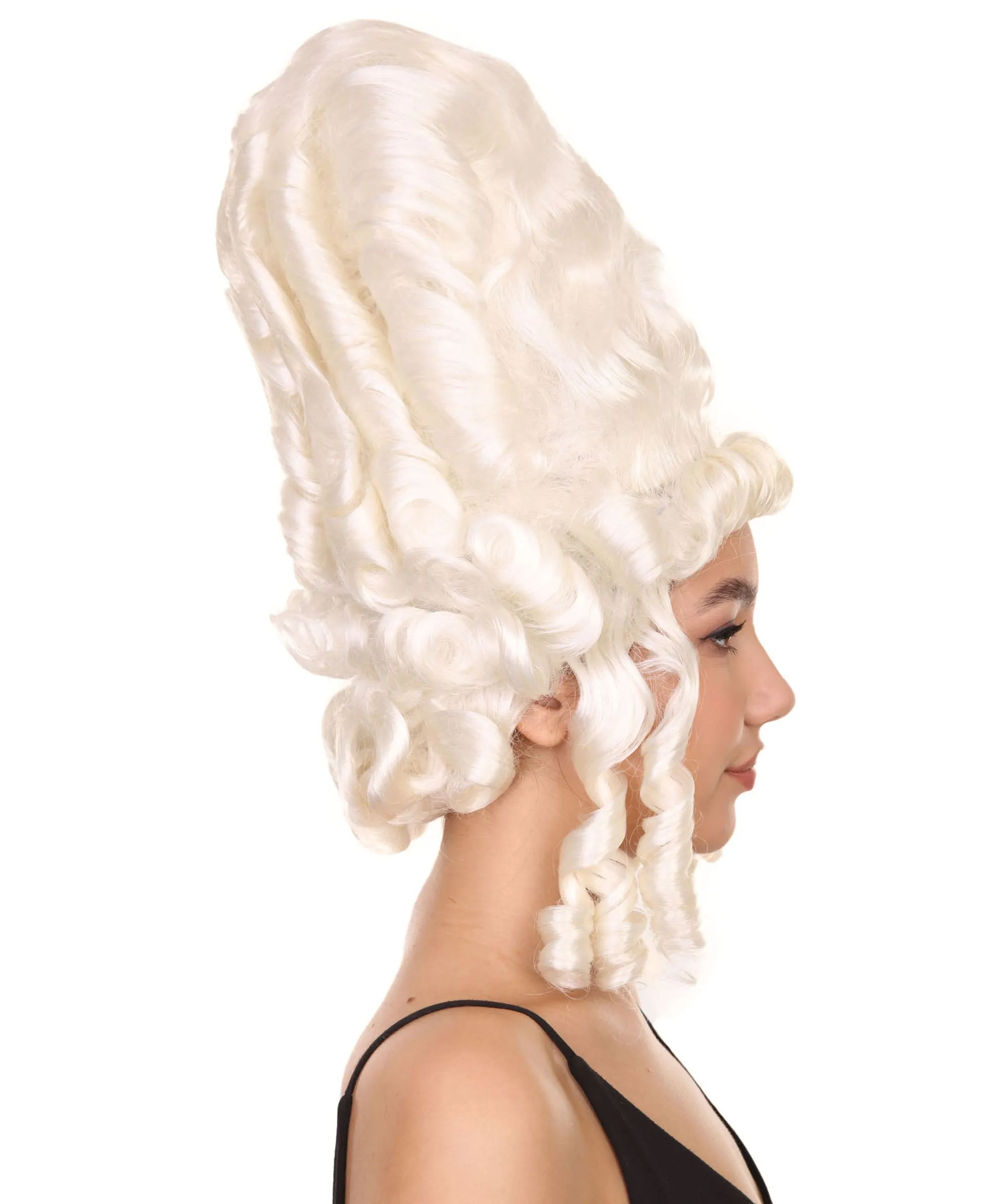 Baroque Beauty | Historical Era 17th 18th Century Updo Wig | Multiple Colors | Premium Halloween Wig