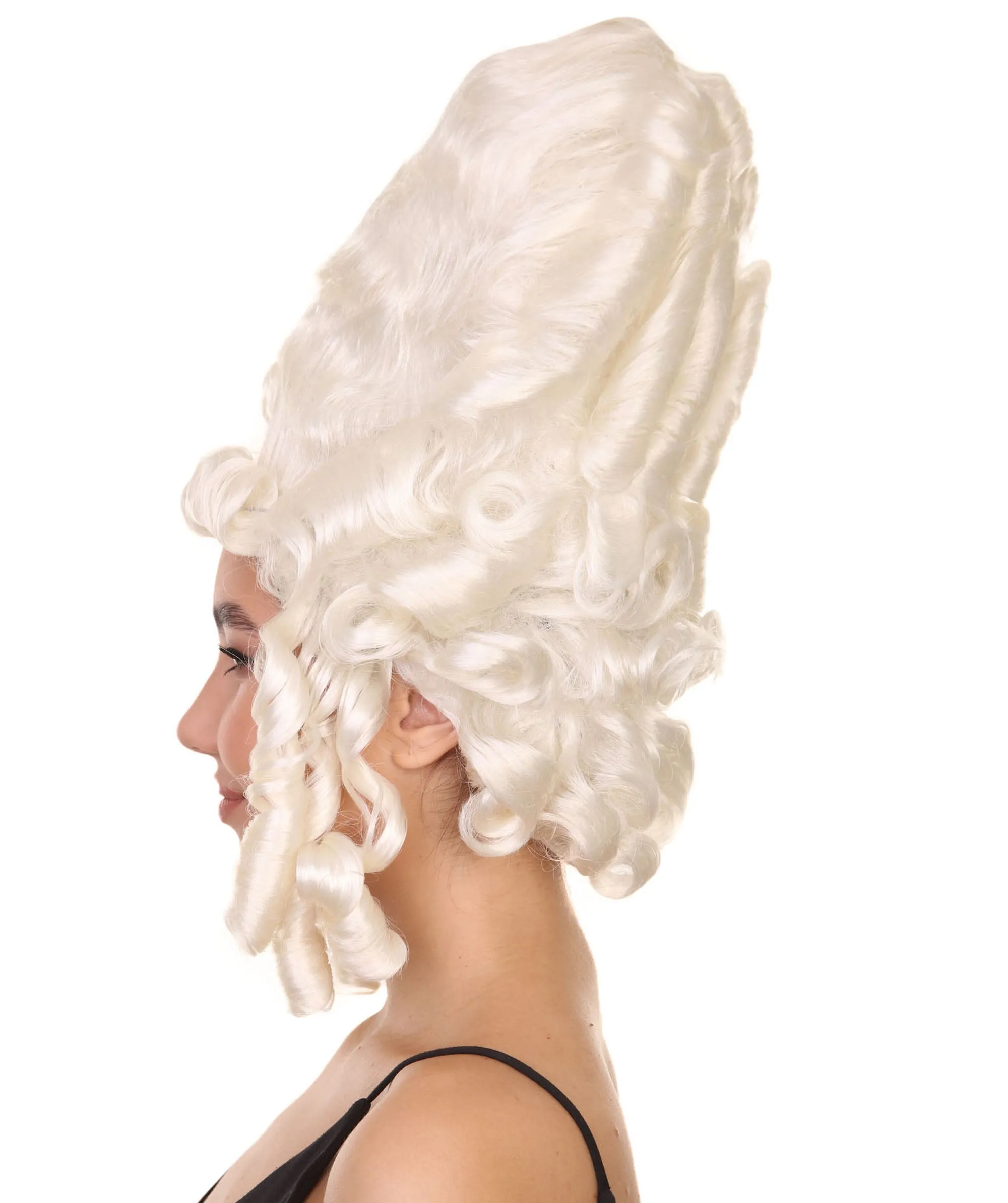 Baroque Beauty | Historical Era 17th 18th Century Updo Wig | Multiple Colors | Premium Halloween Wig