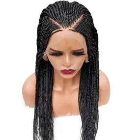 Black 13x6 Braided Synthetic Lace Front