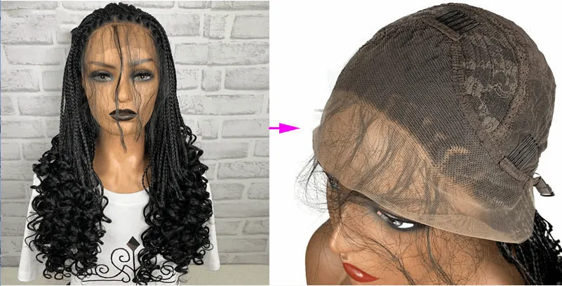 Black 13x6 Braided Synthetic Lace Front