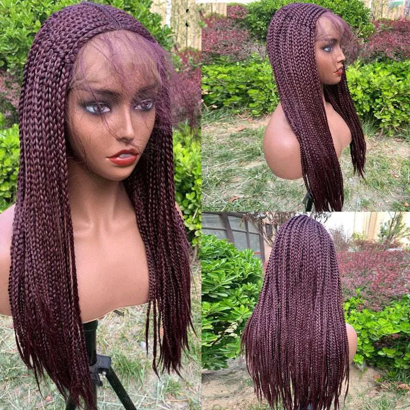 Black 13x6 Braided Synthetic Lace Front