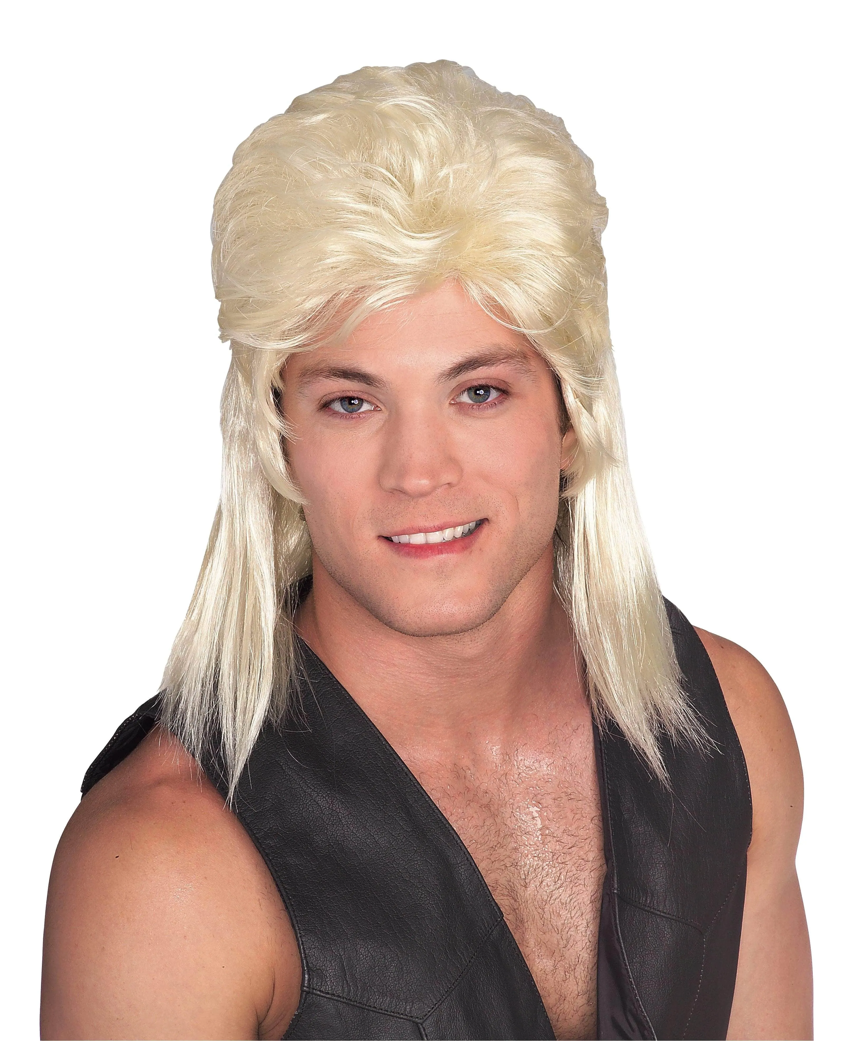 Blonde Mullet Adult Wig