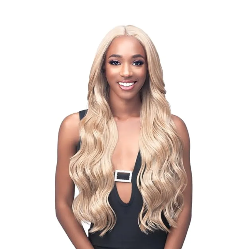 Bobbi Boss Glueless Invisible Lace Human Hair Blend Wig #MBLF005 Antonia