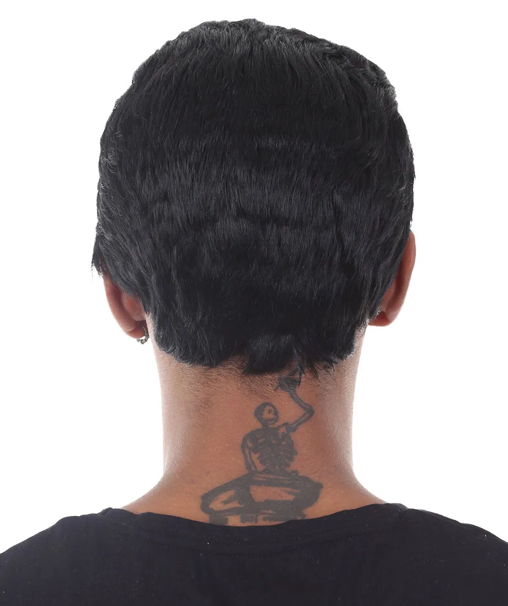 Comic Superhero Men's Wig | Black Wigs | Premium Breathable Capless Cap
