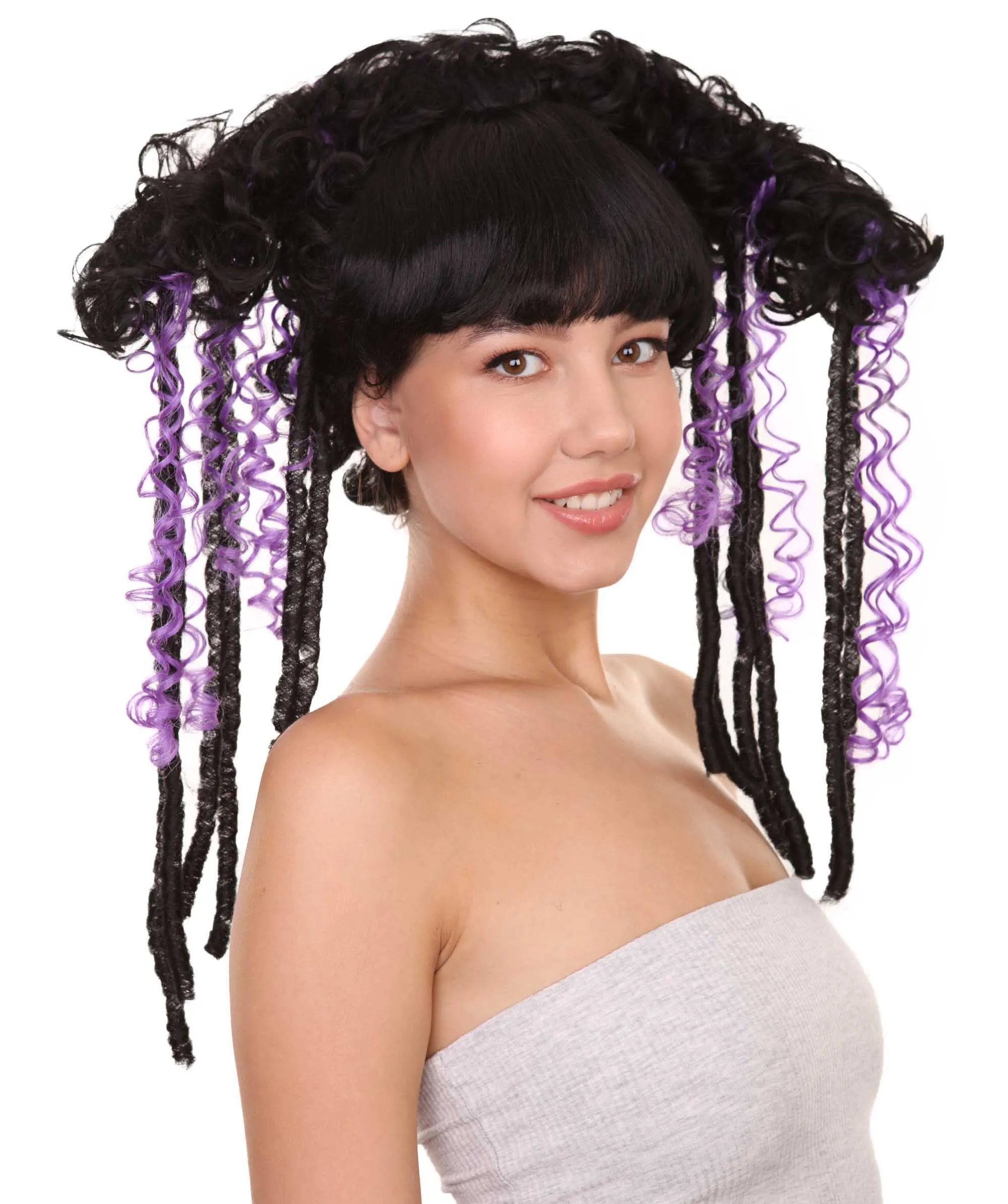 Deluxe Witch Women's Wig | Gothic Horror Cosplay Halloween Wigs | Premium Breathable Capless Cap