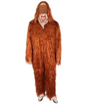 HPO Adult Men’s Beef Jerky Yeti Costume Bundle , Multiple Size Options