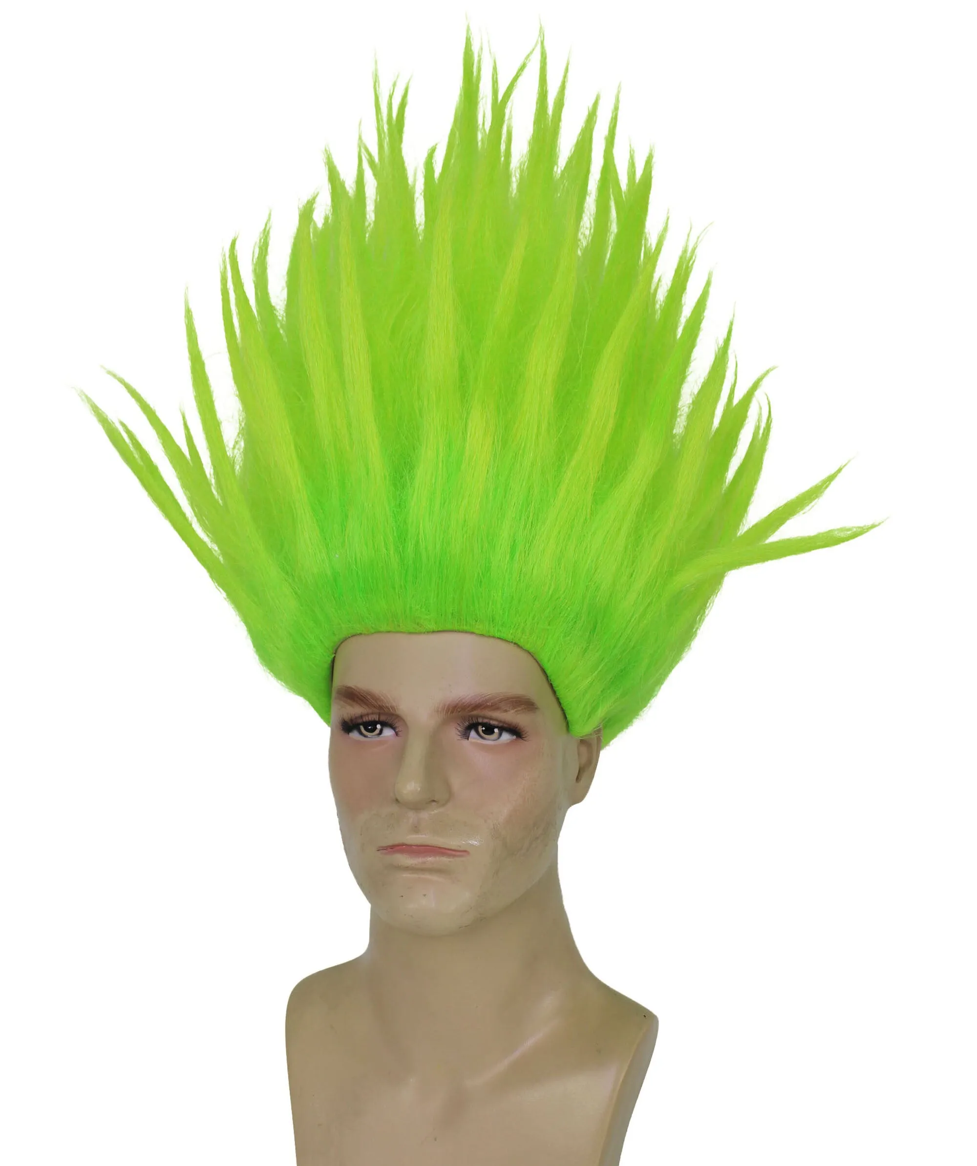 HPO Adult Men's Tv Musical Movie Multiple Troll Wig, Cosplay Wig, Flame-retardant Synthetic Fiber