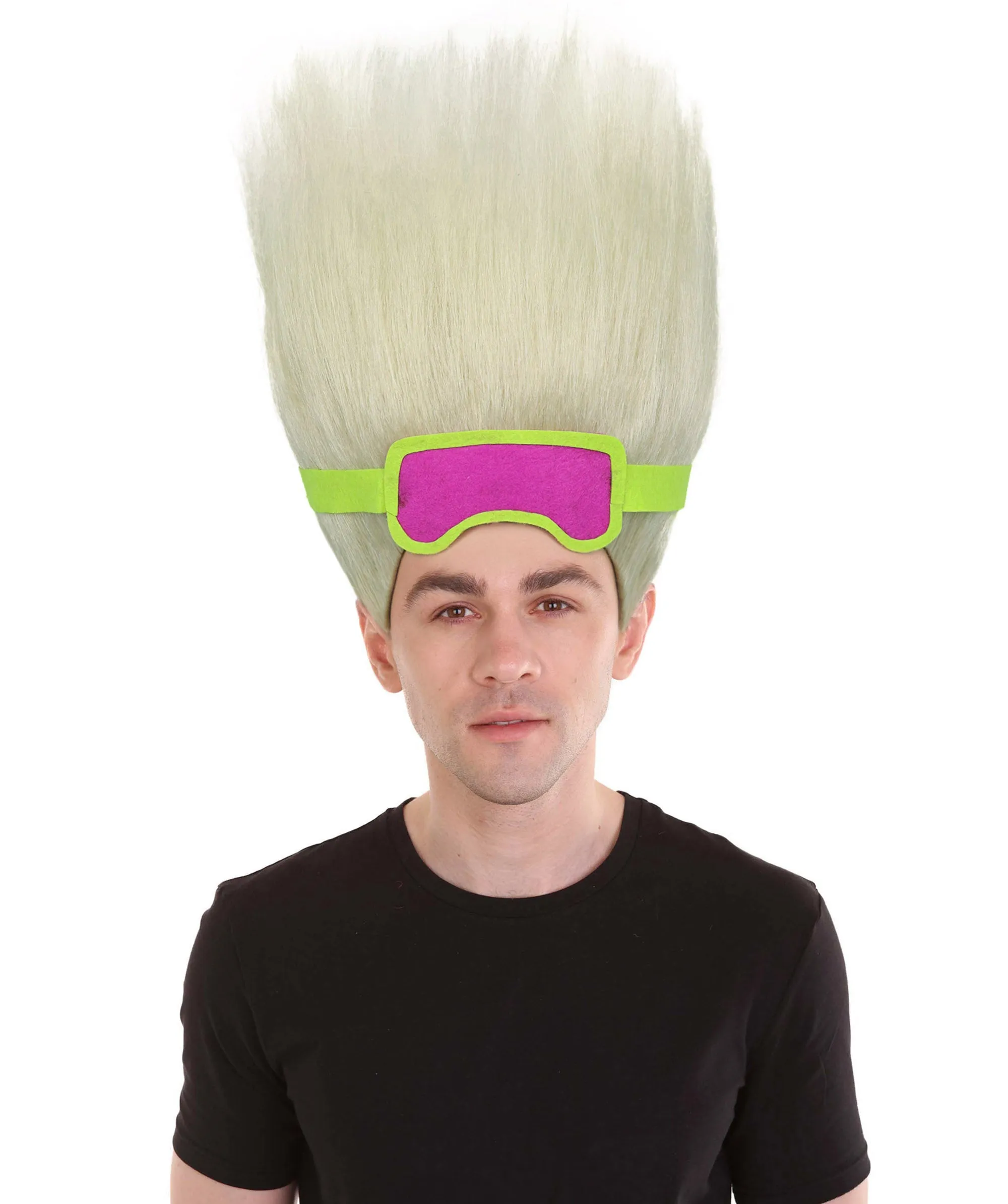 HPO Adult Men's Tv Musical Movie Troll Multiple Color Options  Spiky Wig I Cosplay Wig I Flame-retardant Synthetic Fiber