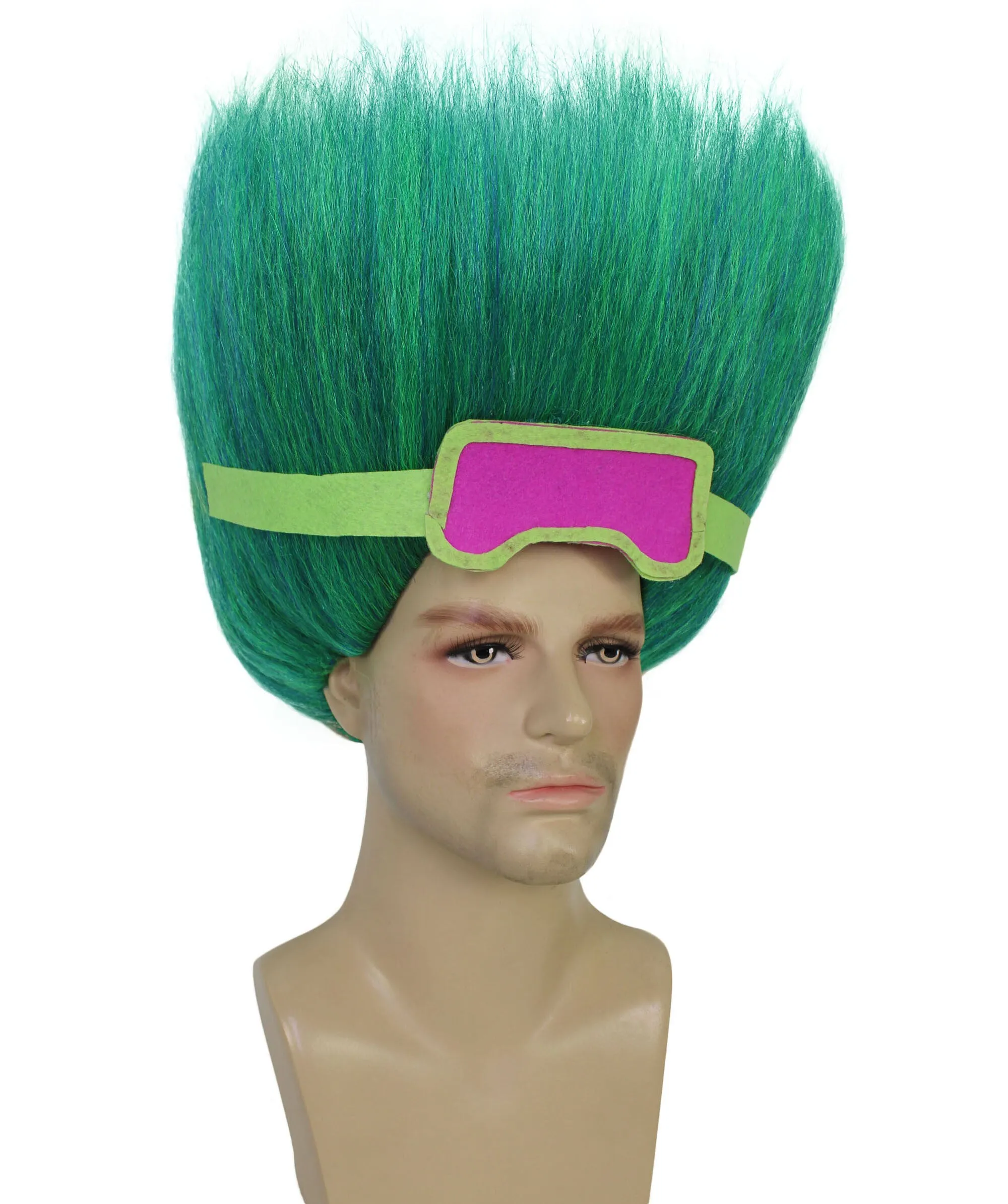 HPO Adult Men's Tv Musical Movie Troll Multiple Color Options  Spiky Wig I Cosplay Wig I Flame-retardant Synthetic Fiber