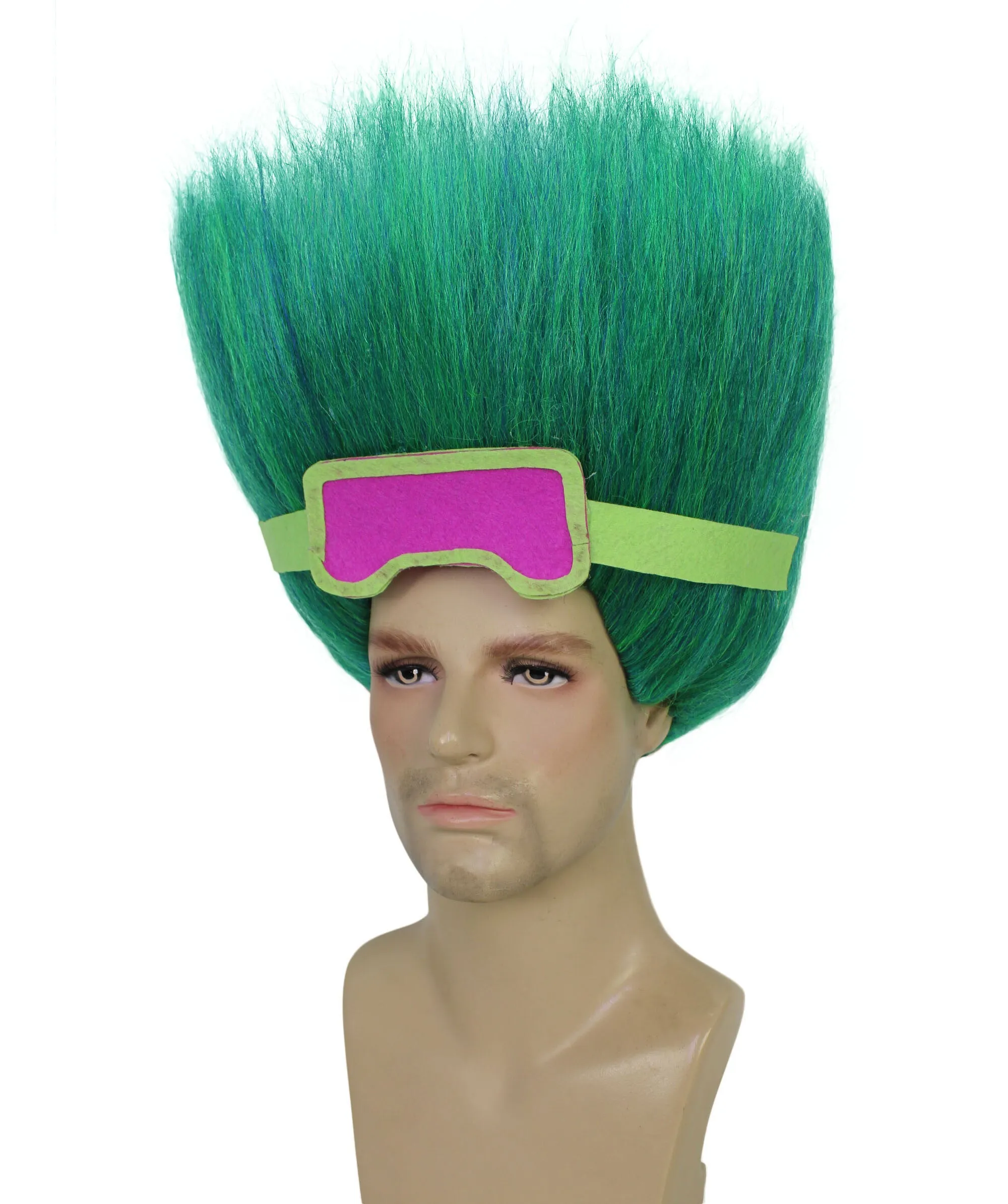 HPO Adult Men's Tv Musical Movie Troll Multiple Color Options  Spiky Wig I Cosplay Wig I Flame-retardant Synthetic Fiber