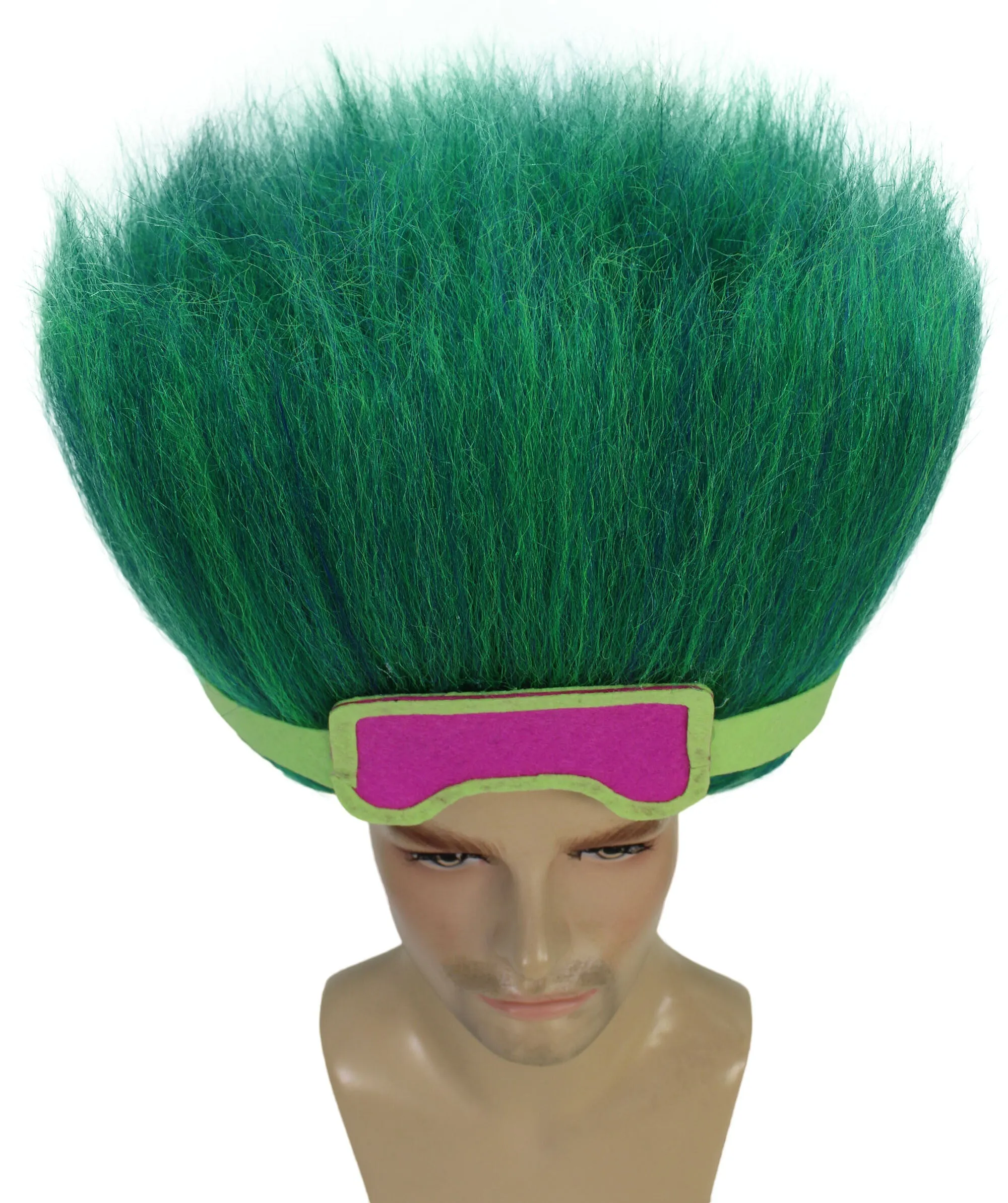 HPO Adult Men's Tv Musical Movie Troll Multiple Color Options  Spiky Wig I Cosplay Wig I Flame-retardant Synthetic Fiber