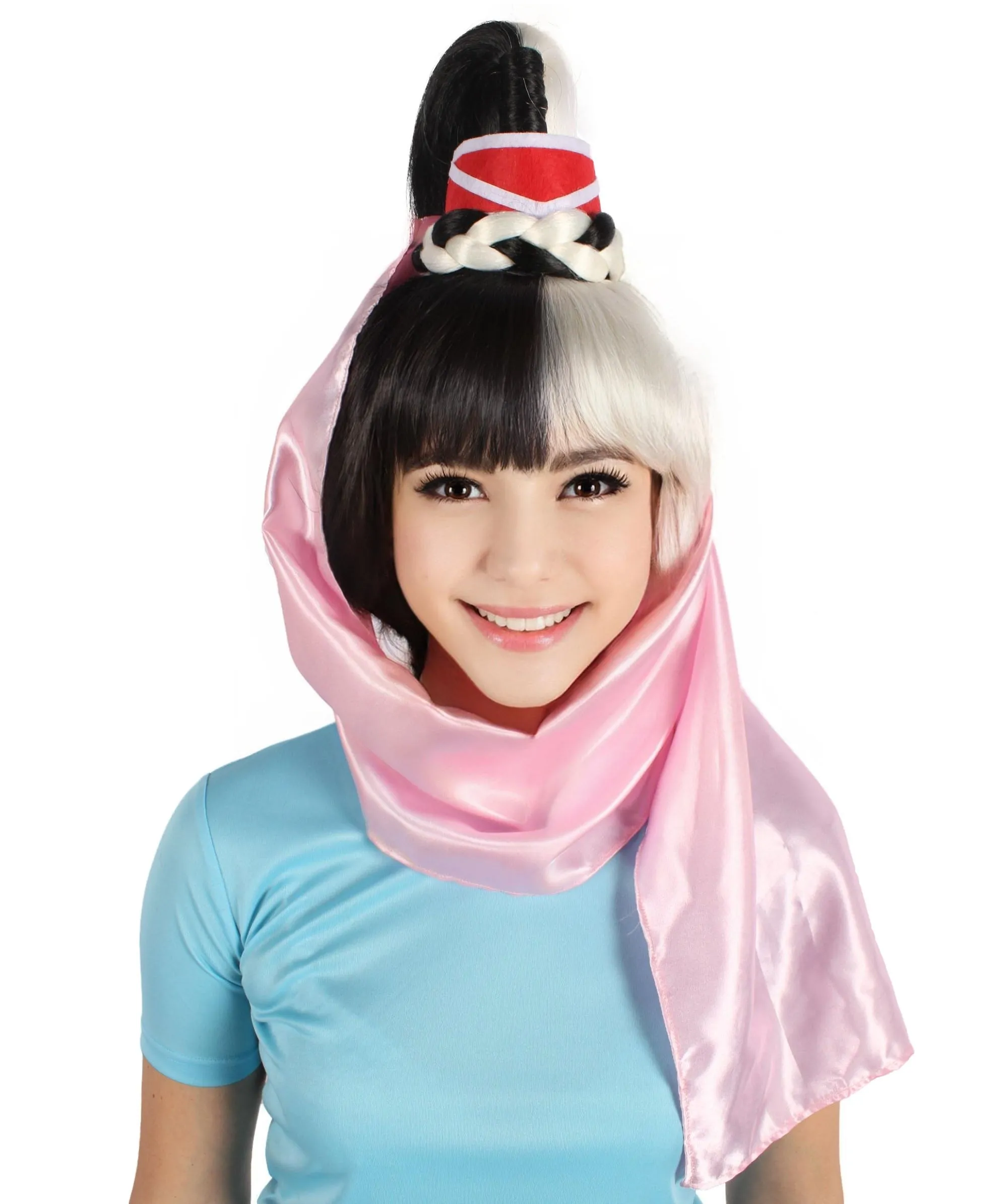 HPO Adult Women 60s American Sitcom Blond Genie Wig I Synthetic Soft Fiber Hair I Perfect for your next Halloween & Christmas Party Multiple Color Option