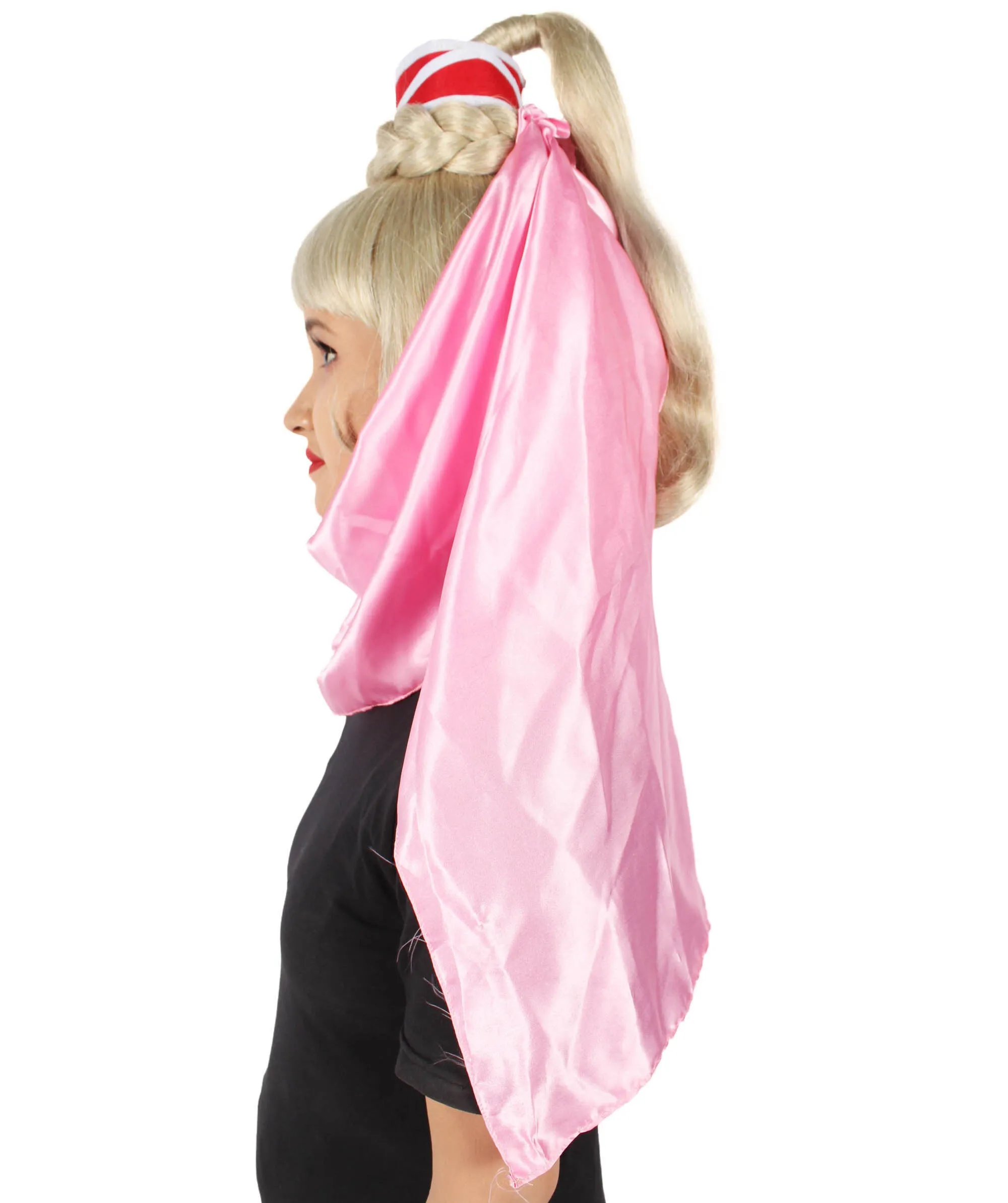 HPO Adult Women 60s American Sitcom Blond Genie Wig I Synthetic Soft Fiber Hair I Perfect for your next Halloween & Christmas Party Multiple Color Option
