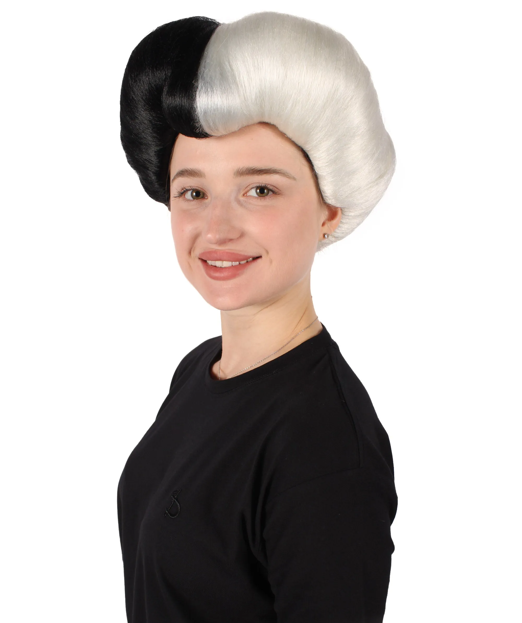 HPO Adult Women Evil Stepmother Heart-shaped Pompadour Multiple color options I Capless Cap Design for Comfort