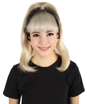 HPO Adult Women's American Drag Queen Blonde Ponytail Wig I Perfect for Cosplay I Flame-retardant Synthetic Fiber