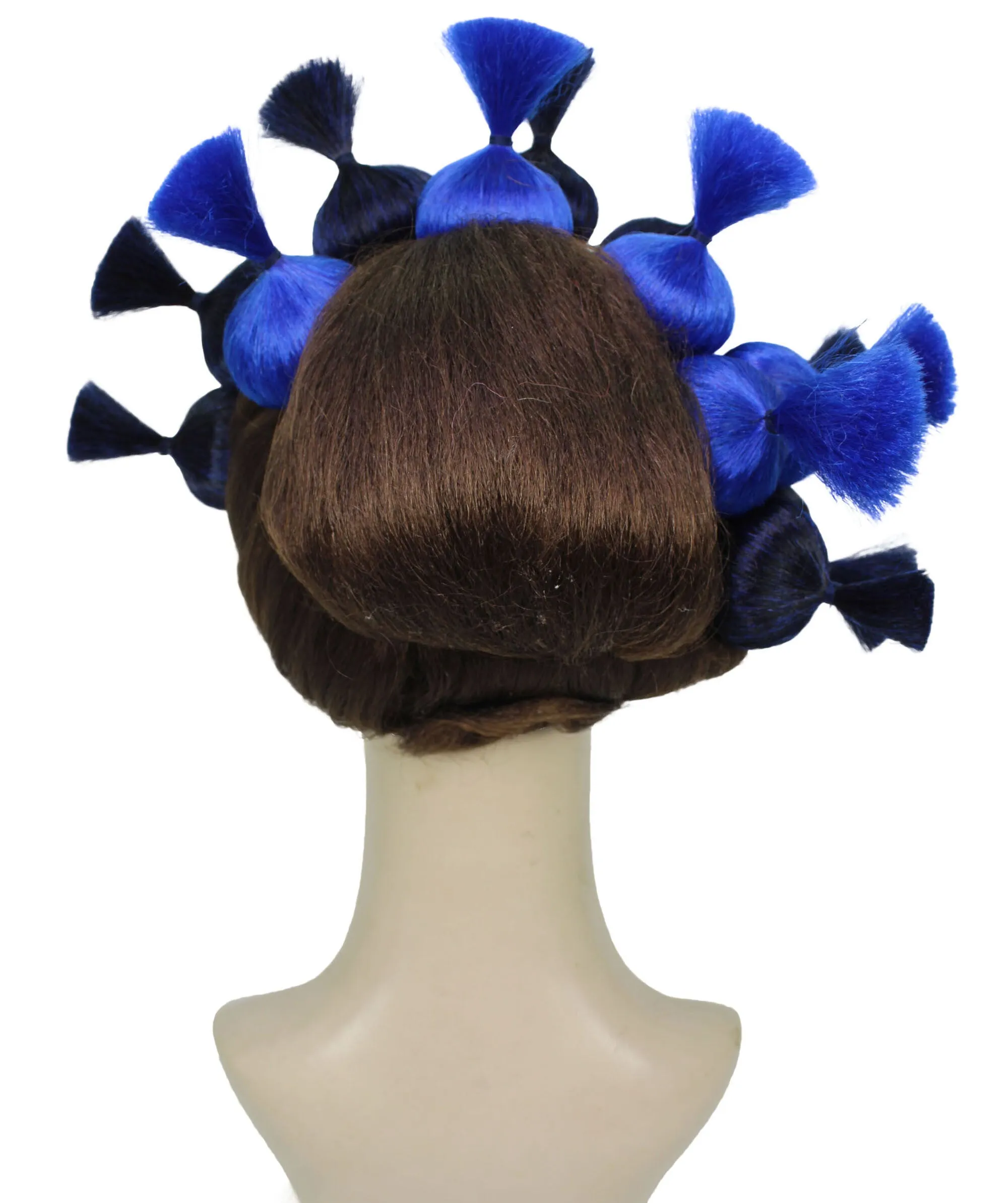 HPO Adult Women's Dramatic Elegant Updo Bun Wig |Multiple color options | Flame-retardant Synthetic Fiber