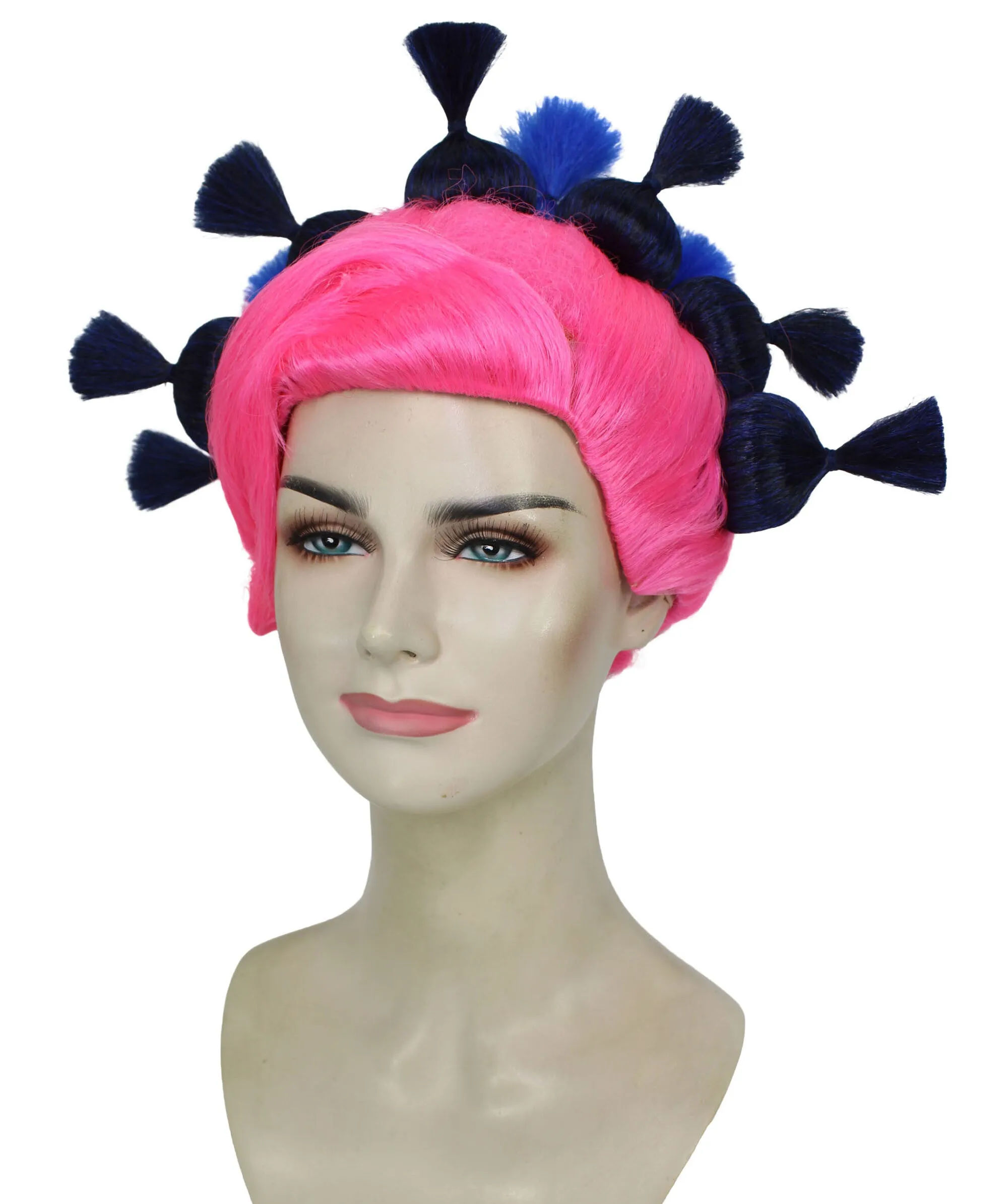 HPO Adult Women's Dramatic Elegant Updo Bun Wig |Multiple color options | Flame-retardant Synthetic Fiber