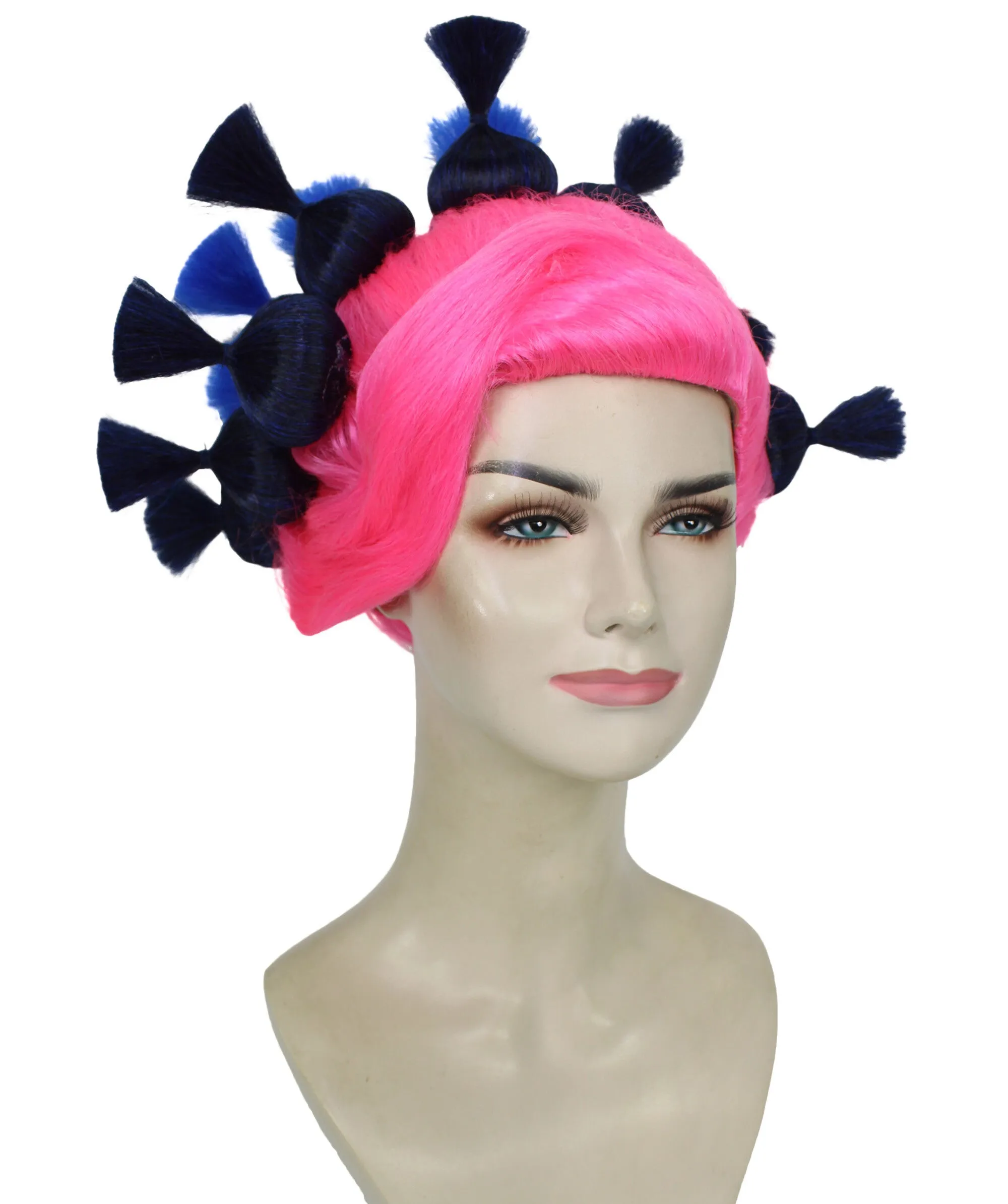 HPO Adult Women's Dramatic Elegant Updo Bun Wig |Multiple color options | Flame-retardant Synthetic Fiber