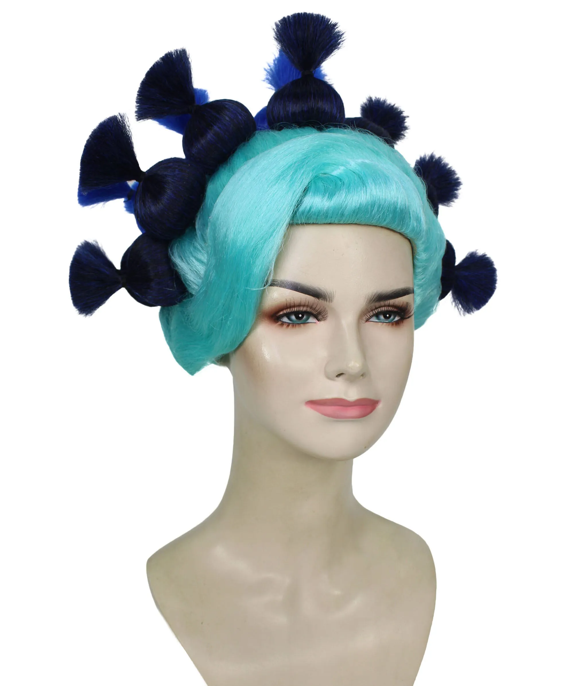 HPO Adult Women's Dramatic Elegant Updo Bun Wig |Multiple color options | Flame-retardant Synthetic Fiber