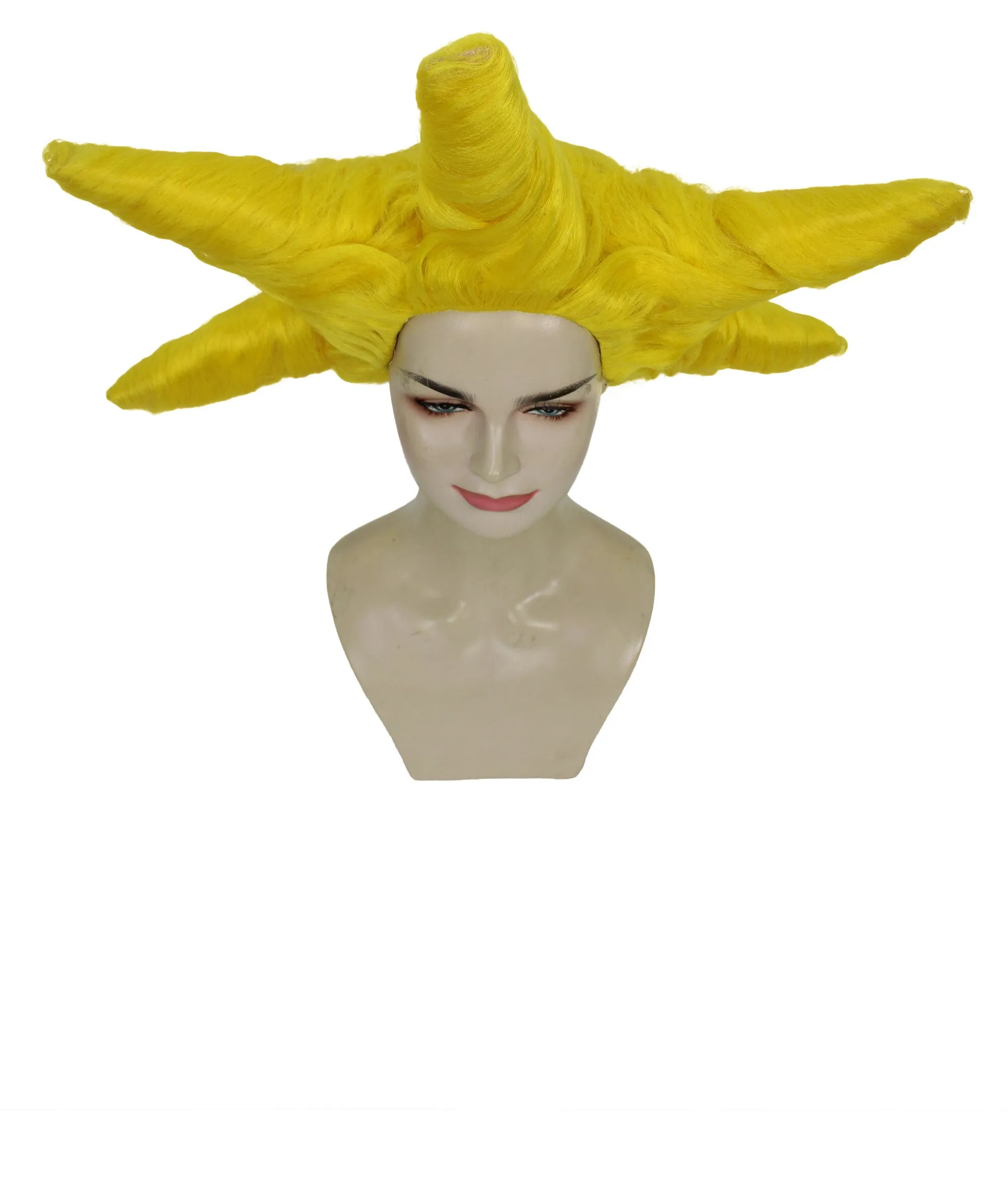 HPO Adult Women's Dramatic Star Shaped Drag Wig I Multiple Color Options I Flame-retardant Synthetic Fiber